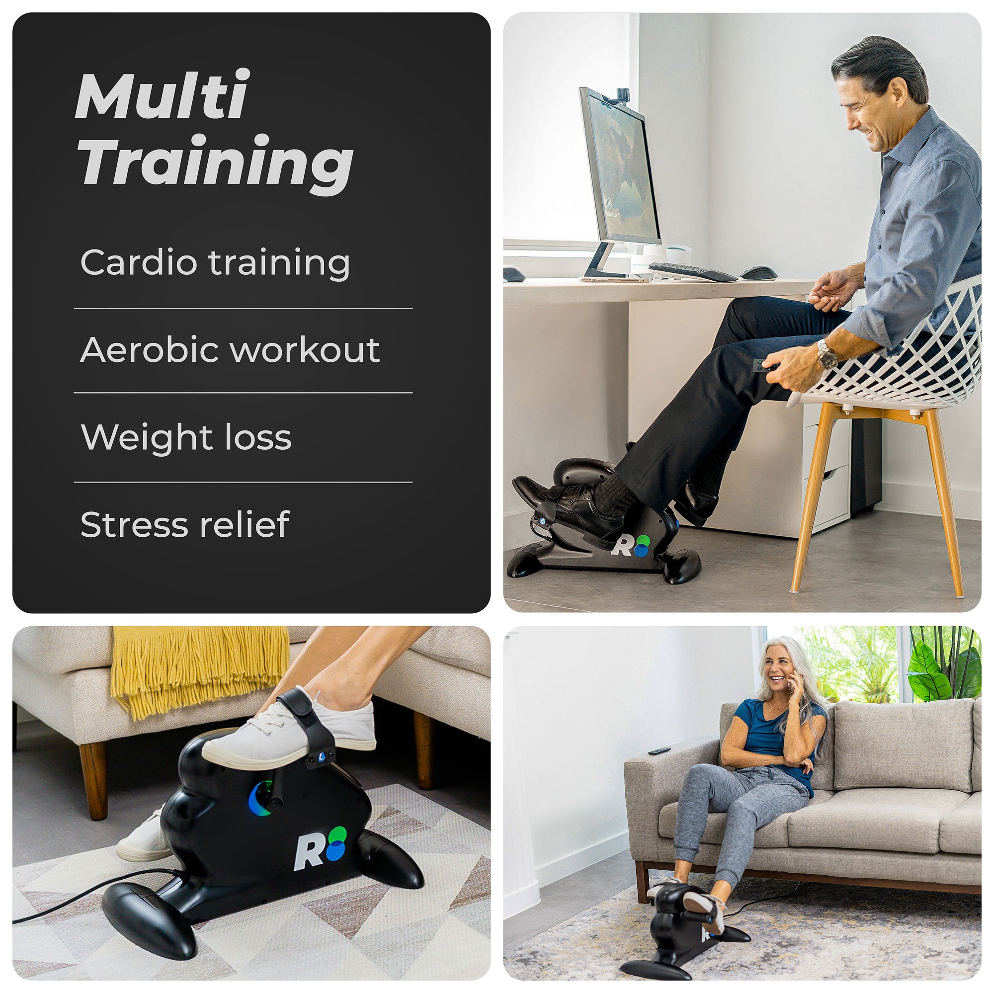 REATHLETE CYCLO Compact Electric Pedal Exerciser for Training and Rehabilitation - Smart-nests