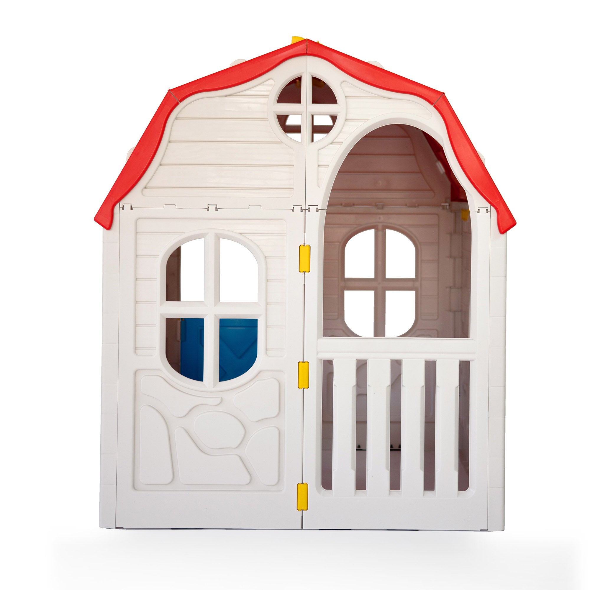 Ram Quality Products Kid's Cottage Foldable Plastic Toddler Outdoor Playhouse - Smart-nests