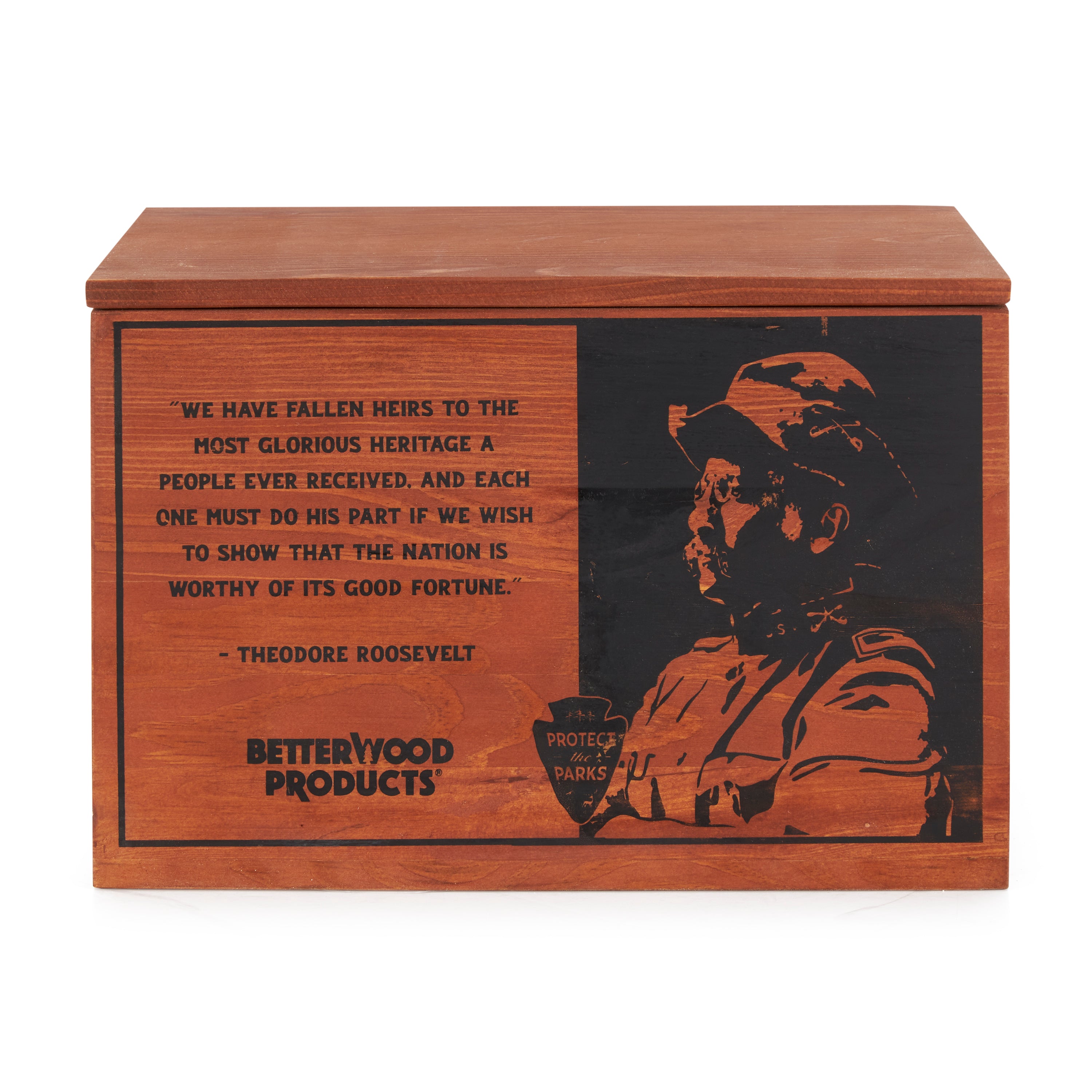Better Wood Products Protect the Parks Series Fatwood Firestarter Crate, Glacier - Smart-nests