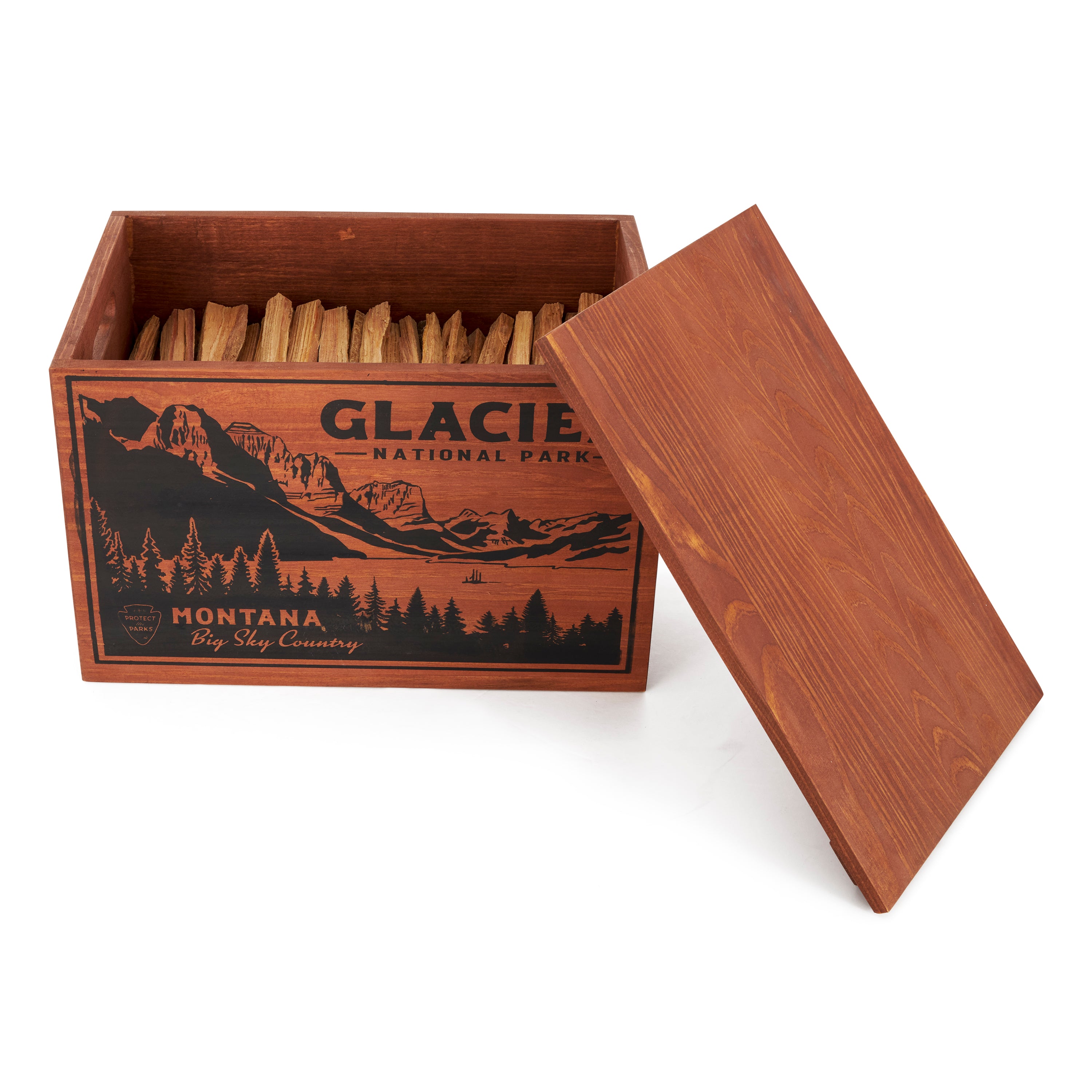 Better Wood Products Protect the Parks Series Fatwood Firestarter Crate, Glacier - Smart-nests