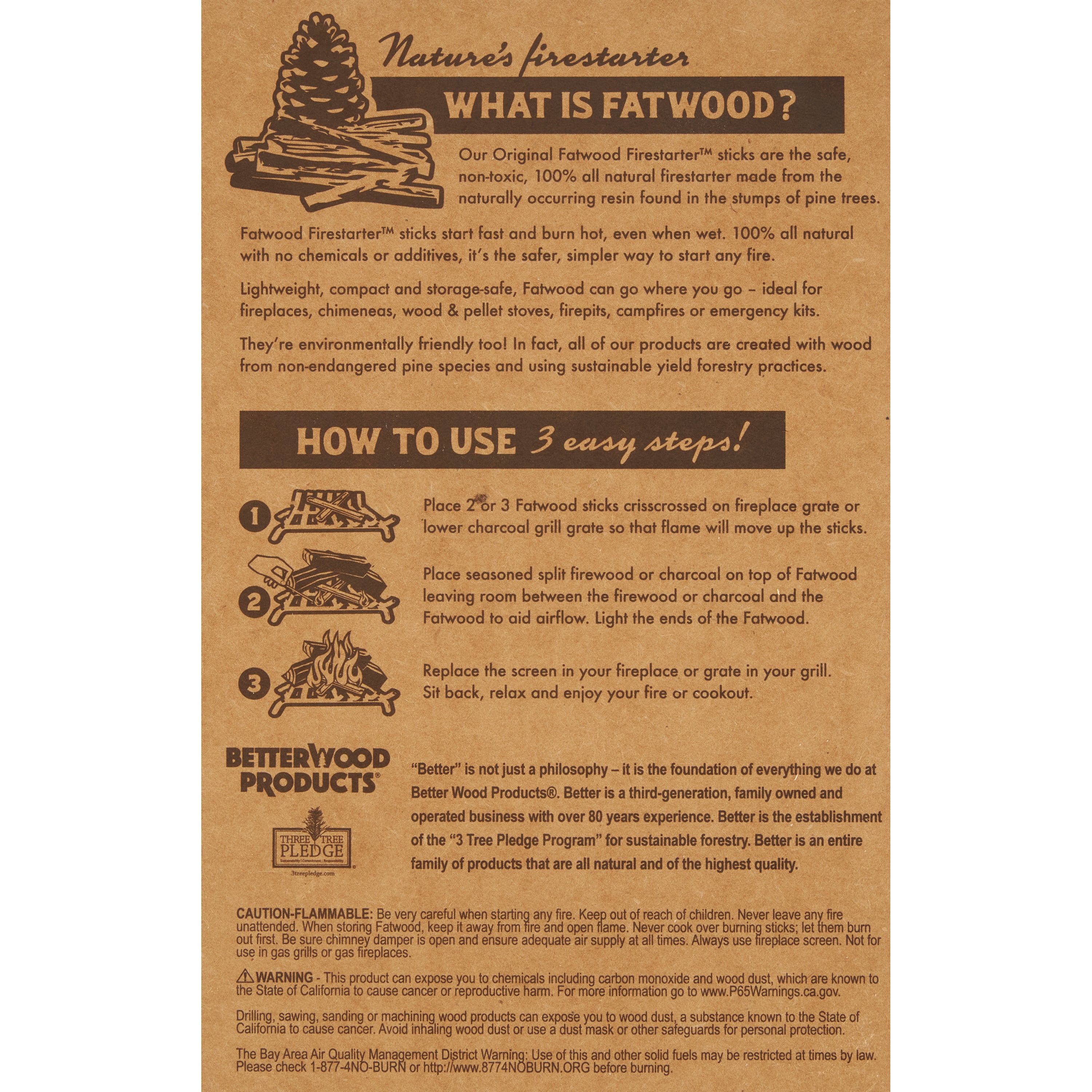 Better Wood Products Protect the Parks Series Fatwood Firestarter Crate, Glacier - Smart-nests