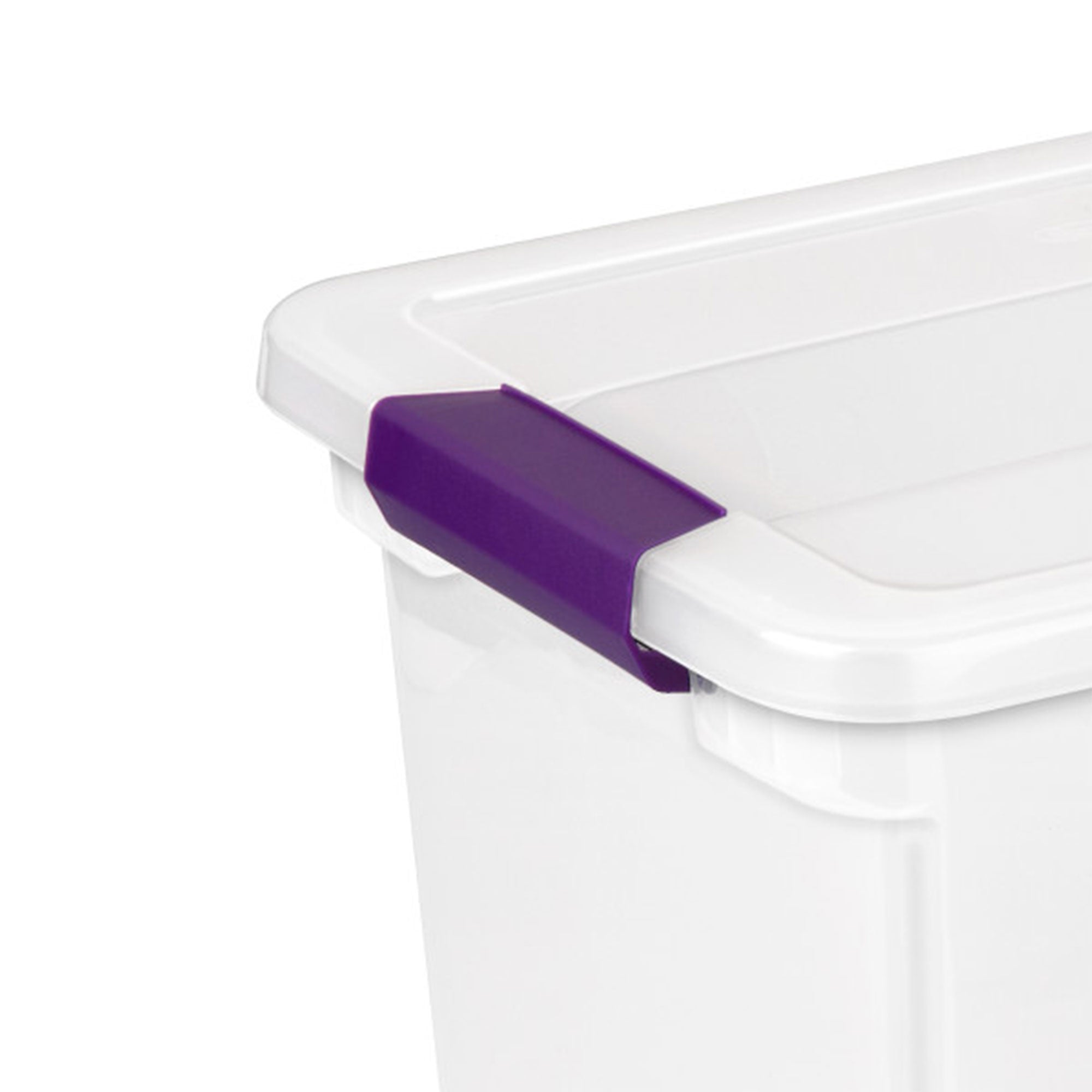 Sterilite 27 Qt ClearView Latch Storage Stackable Bin with Latching Lid, 6 Pack - Smart-nests