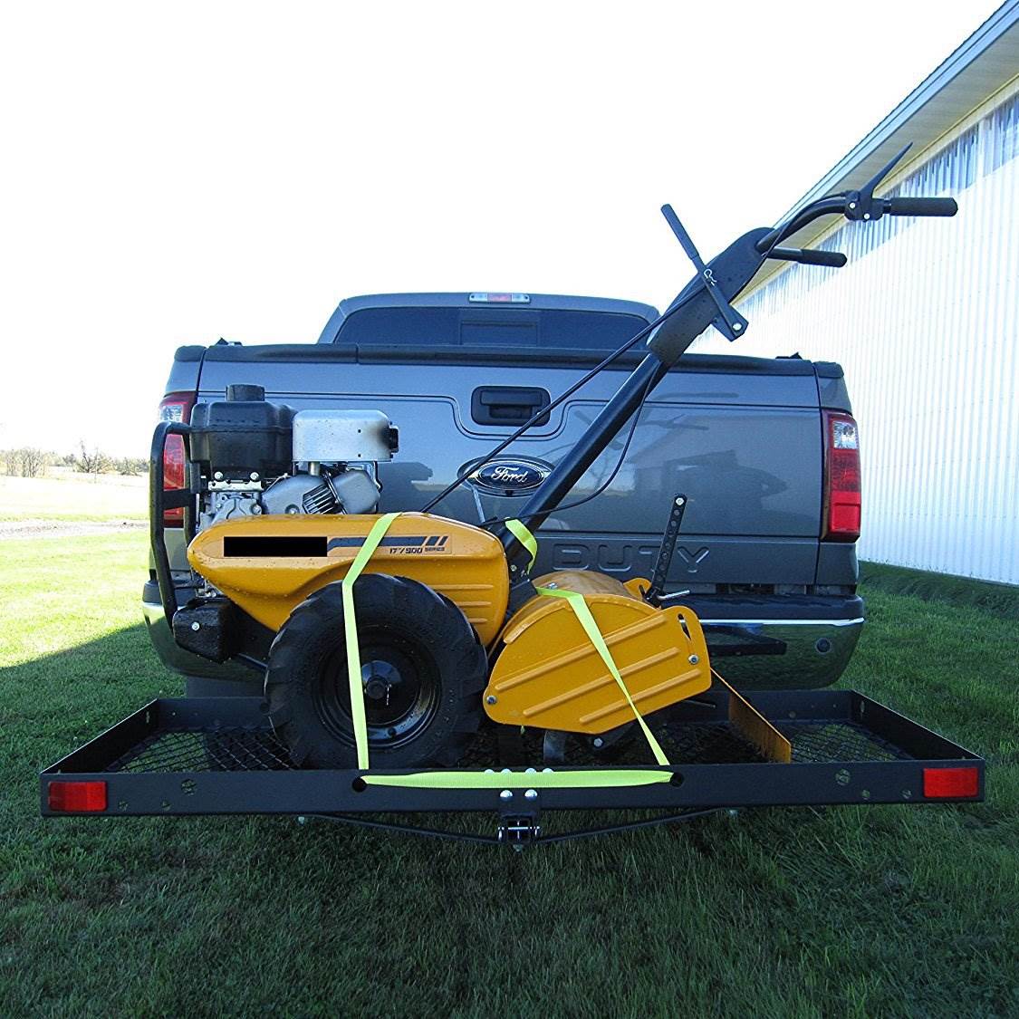 Tow Tuff 62 Inch Steel Cargo Carrier and Bike Rack, Fits All 2 Inch Receivers - Smart-nests