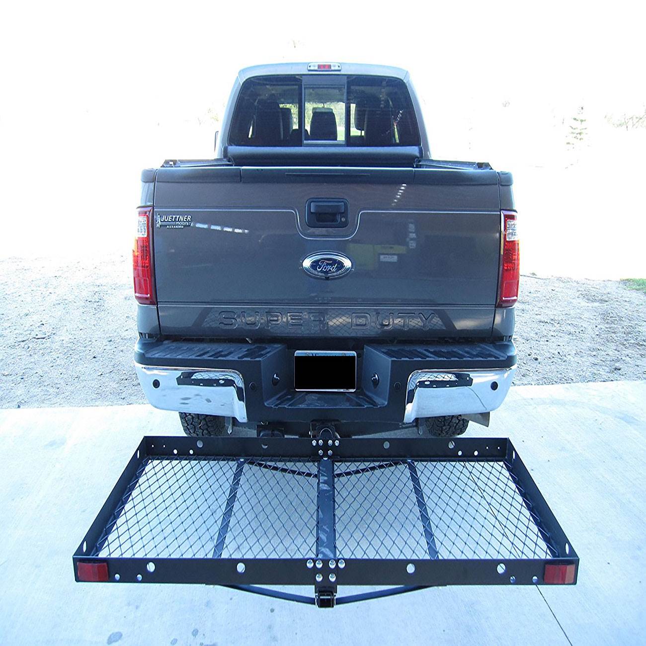 Tow Tuff 62 Inch Steel Cargo Carrier and Bike Rack, Fits All 2 Inch Receivers - Smart-nests