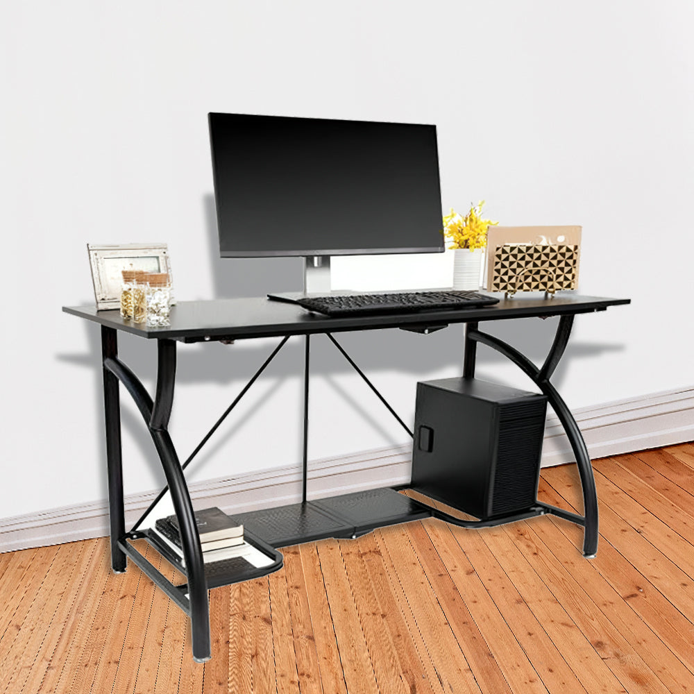 Origami Multi Purpose Folding Wooden Office Computer Furniture Table Desk, Black - Smart-nests