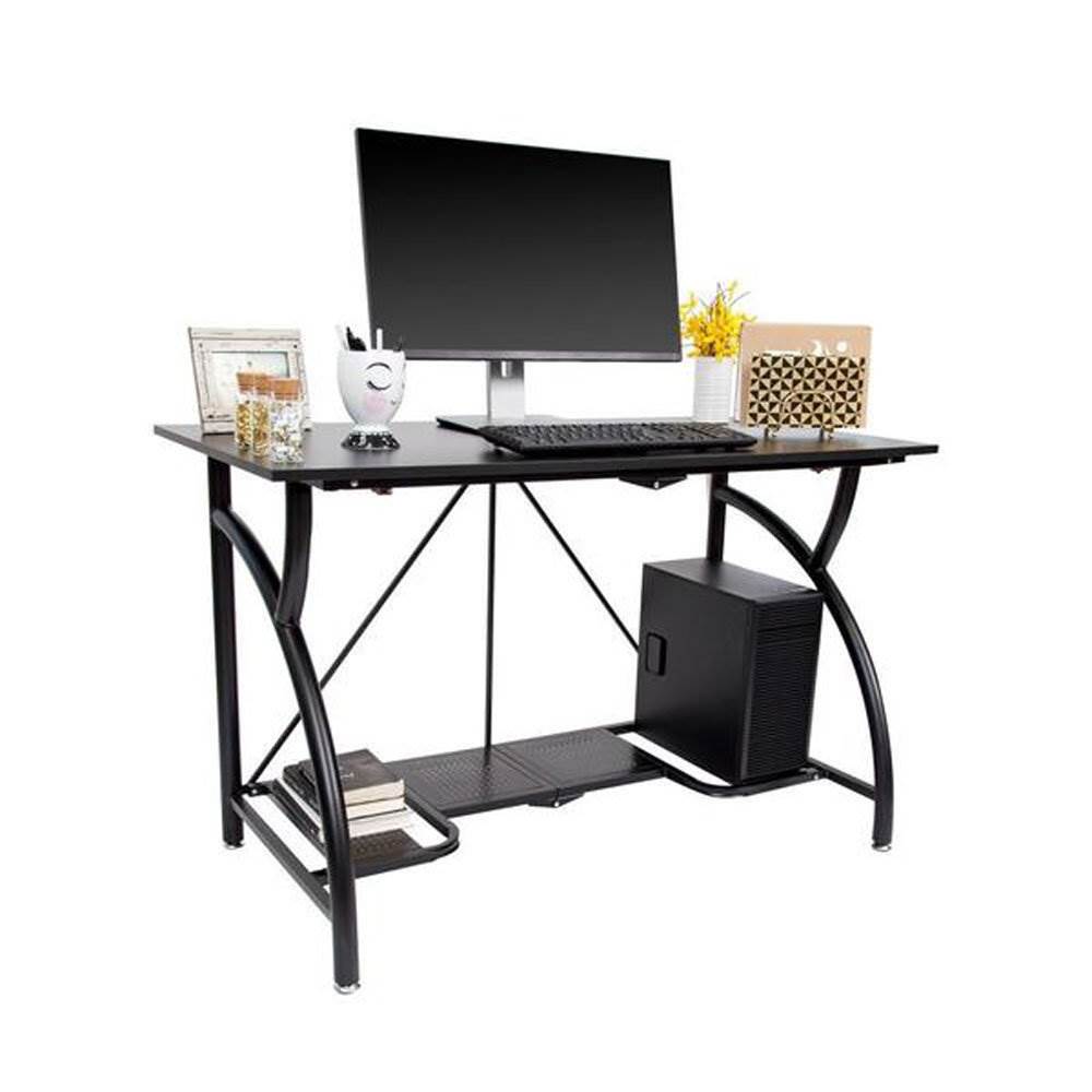 Origami Multi Purpose Folding Wooden Office Computer Furniture Table Desk, Black - Smart-nests