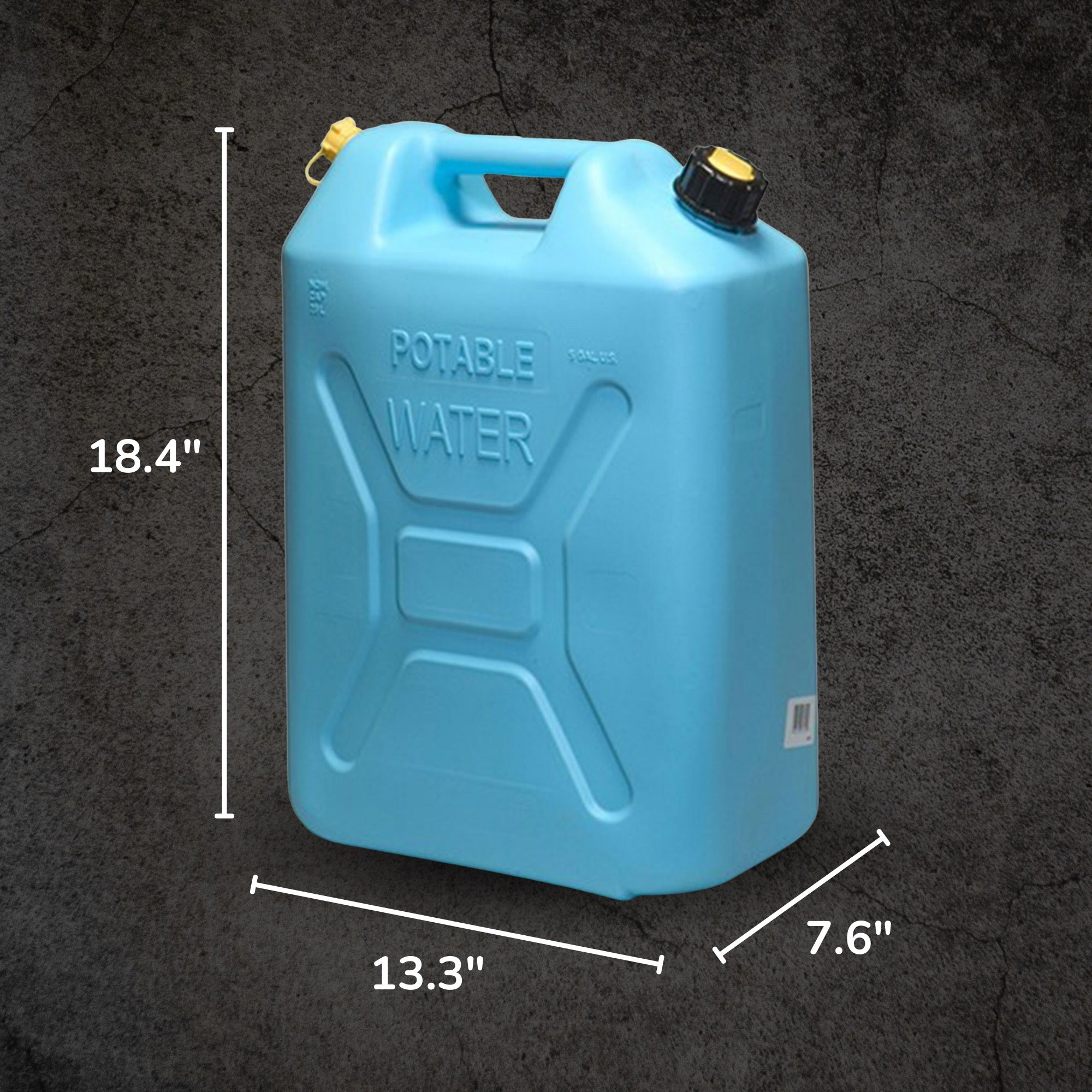 Scepter 5 Gallon Military Style Water Can Container w/ Flexible Reversible Spout - Smart-nests