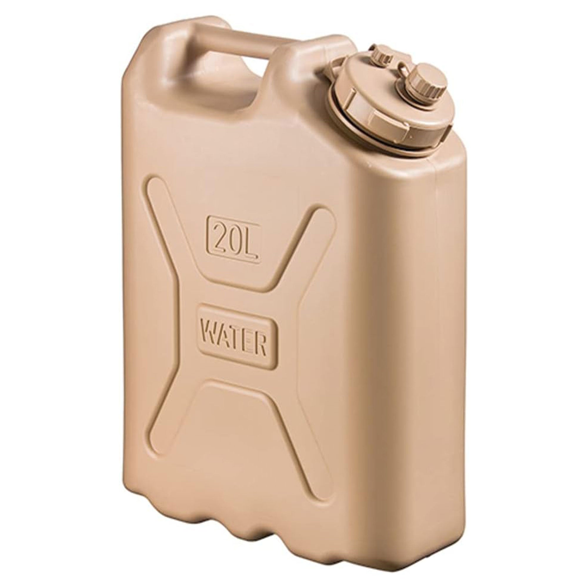 Scepter Lightweight BPA 5 Gallon Portable Water Storage Container, Sand (2 Pack) - Smart-nests