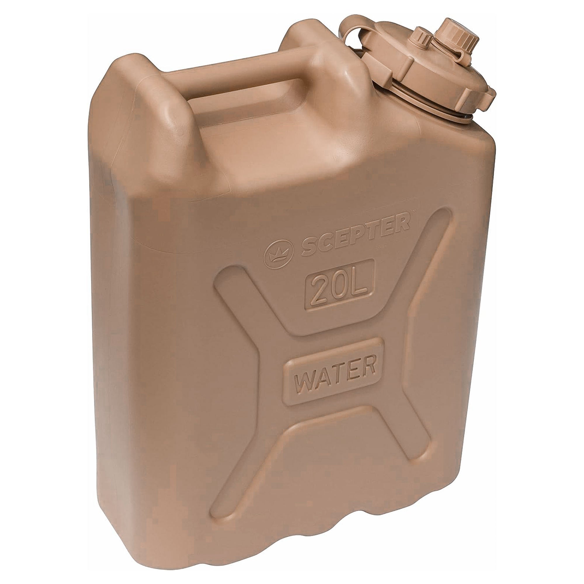 Scepter Lightweight BPA 5 Gallon Portable Water Storage Container, Sand (2 Pack) - Smart-nests