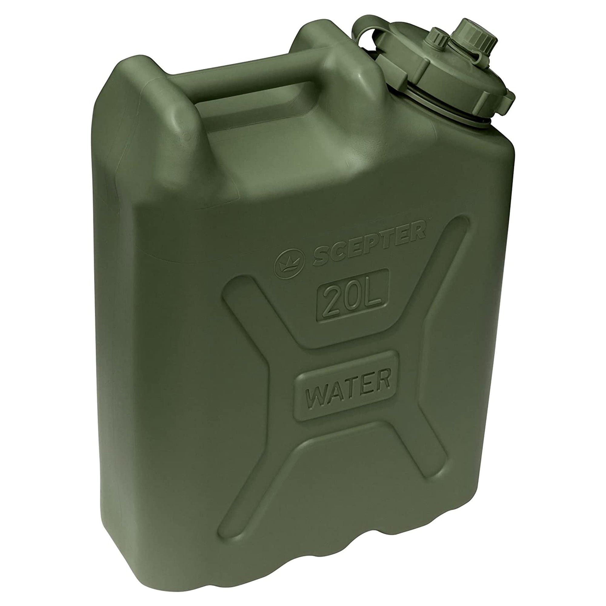 Scepter BPA Durable 5 Gallon 20 Liter Portable Water Storage Container, Green - Smart-nests