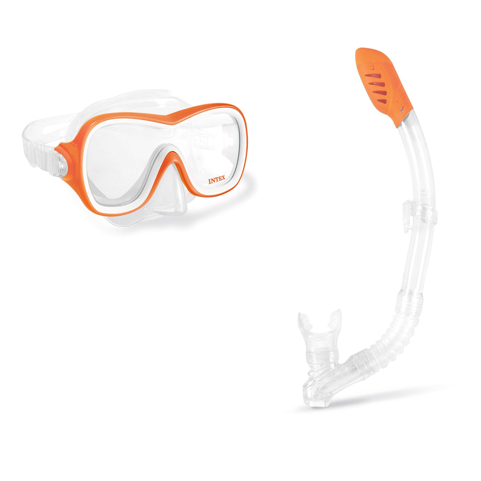 Intex Wave Rider Hypoallergenic Latex Free Mask & Easy Flow Snorkel Swim Set - Smart-nests