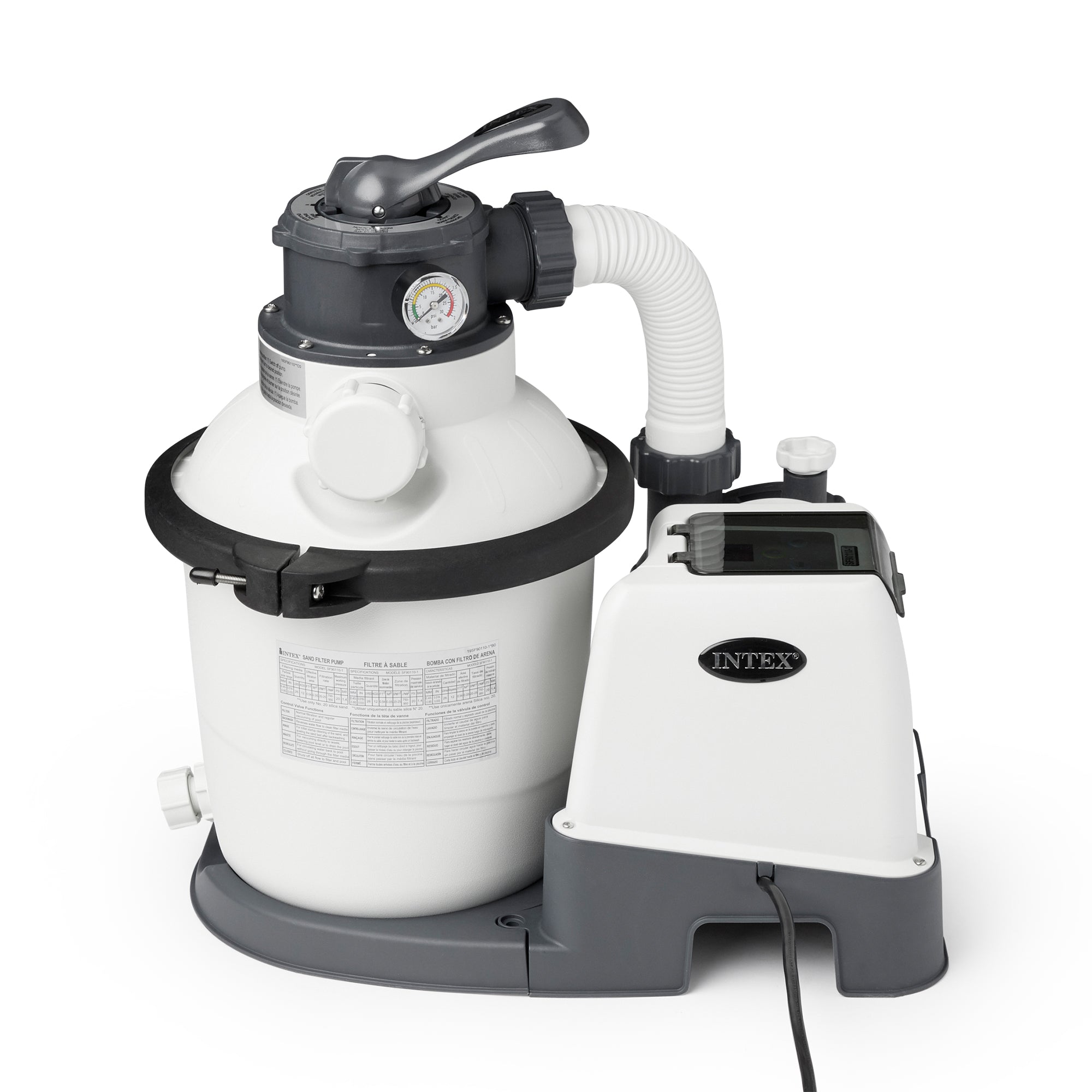 Intex Clear 1500 GPH Sand Filter Pump for Above Ground Swimming Pools(Open Box)