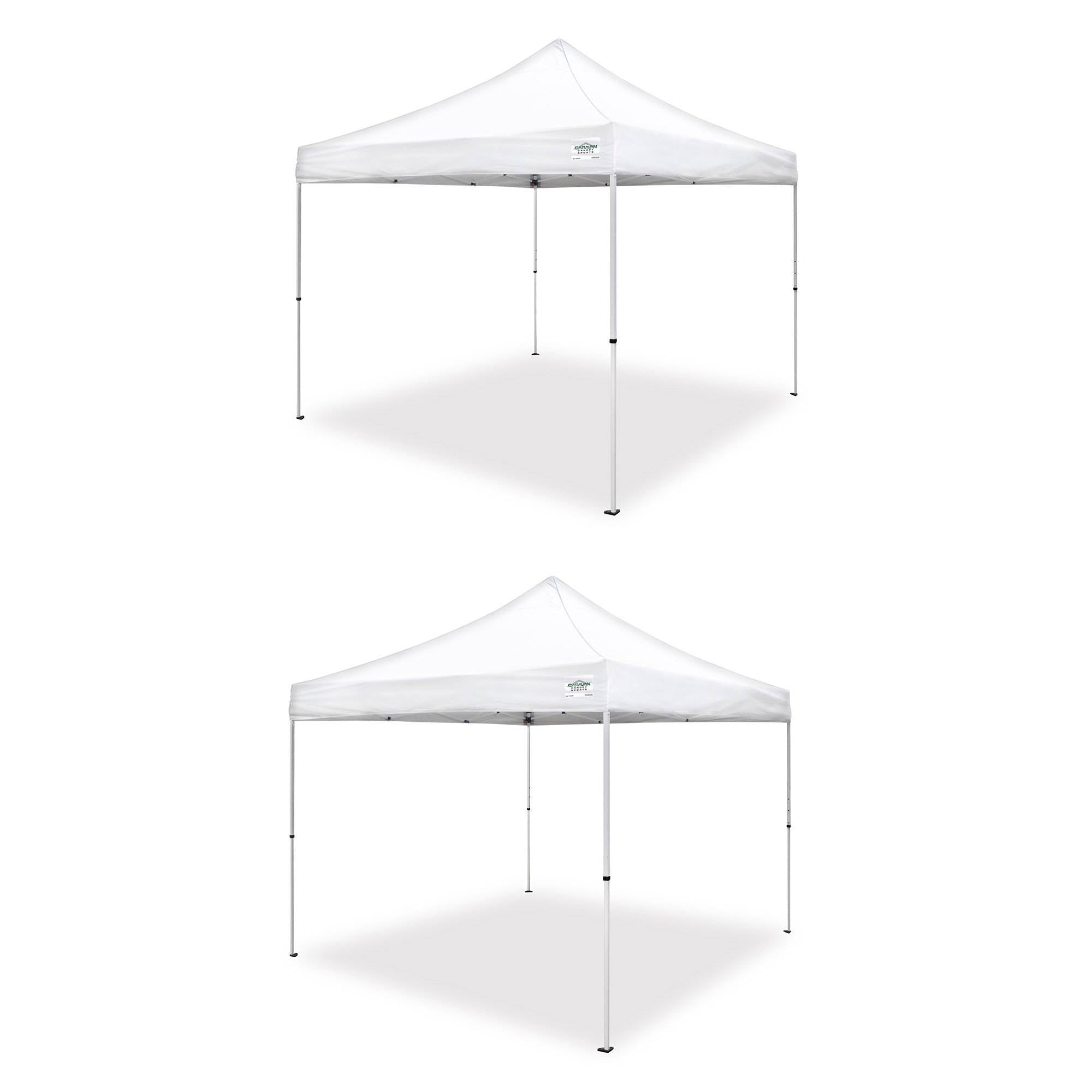 Caravan Canopy M Series Pro 2 10 x 10 Foot Straight Leg Instant Canopy (2 Pack) - Smart-nests