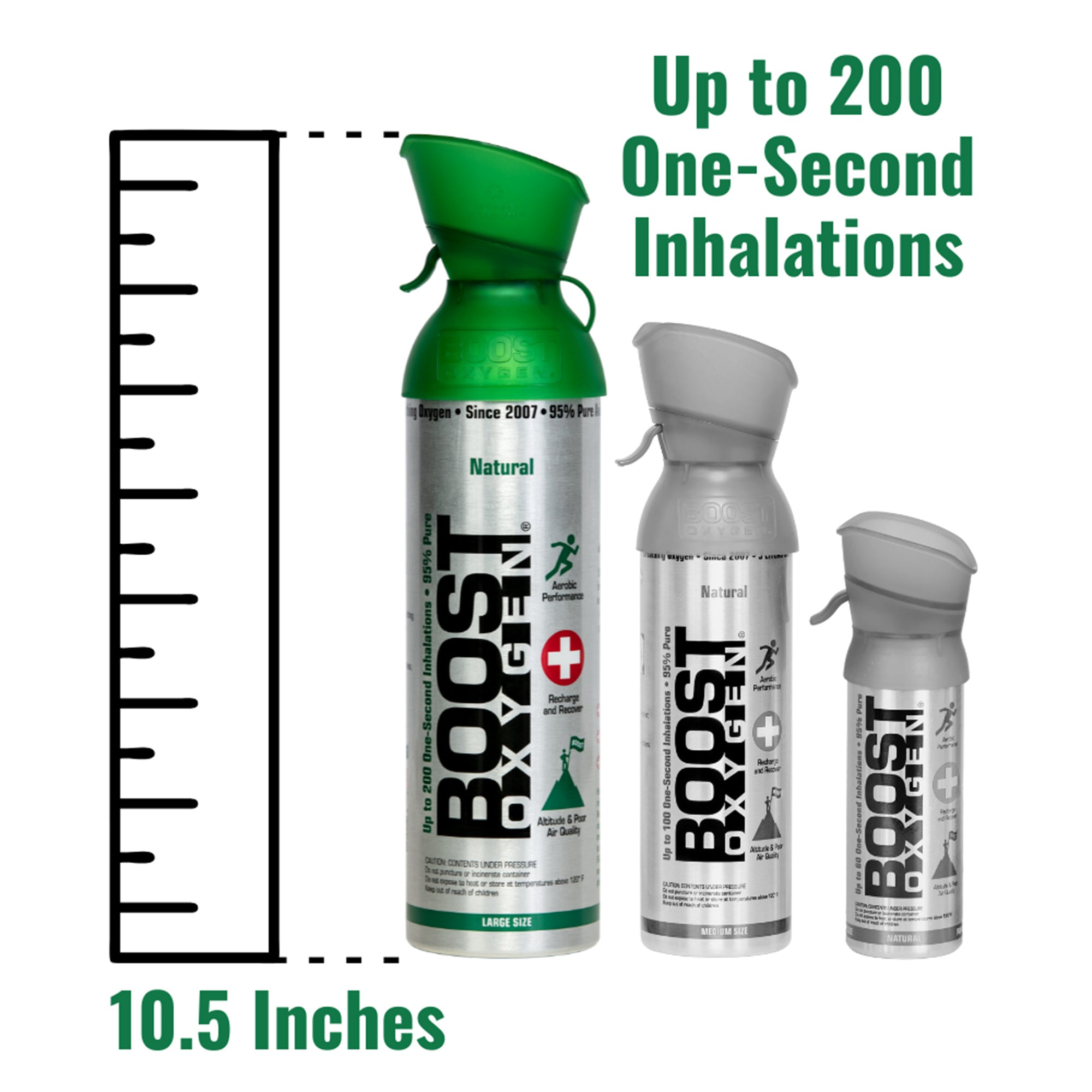 Boost Oxygen 10L Canned Oxygen (2 Pack) & 5L Canned Oxygen (3 Pack), Flavorless - Smart-nests