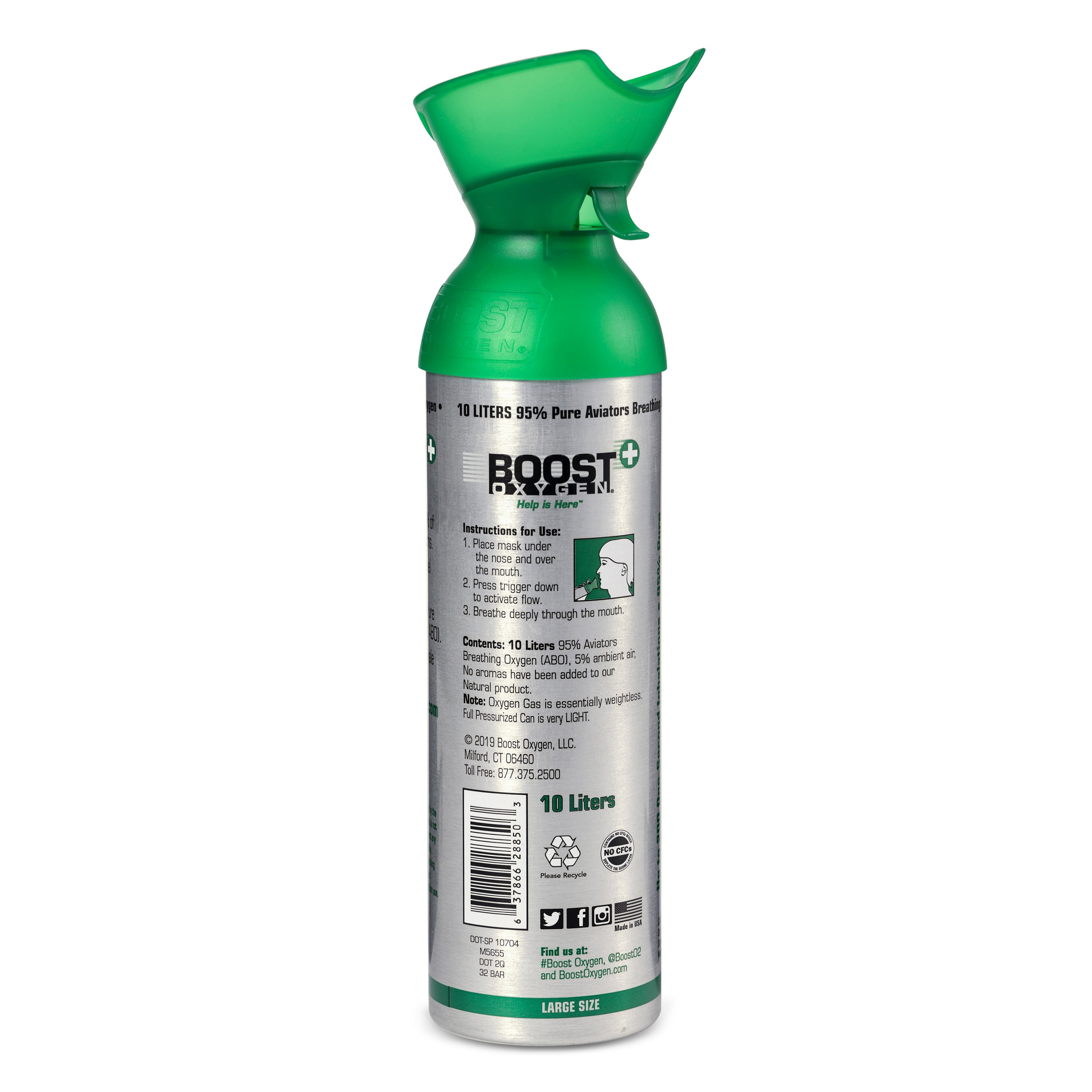 Boost Oxygen 10L Canned Oxygen (2 Pack) & 5L Canned Oxygen (3 Pack), Flavorless - Smart-nests