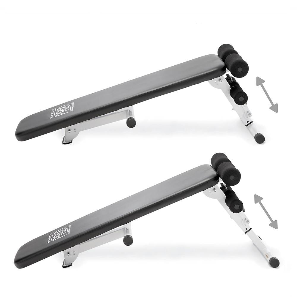 Marcy Pro Adjustable Strength and Weight Training Folding Bench for Home Gyms - Smart-nests