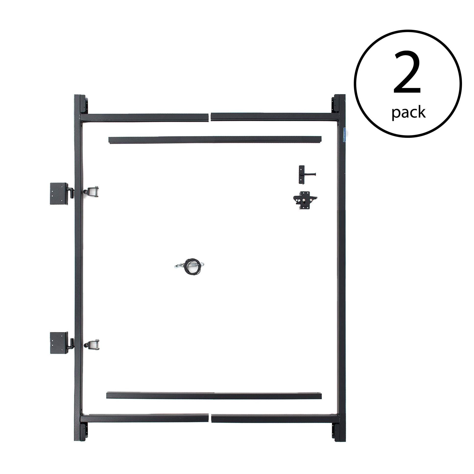 Adjust-A-Gate Steel Frame Gate Building Kit, 36"-60 Inch Wide Opening (2 Pack) - Smart-nests