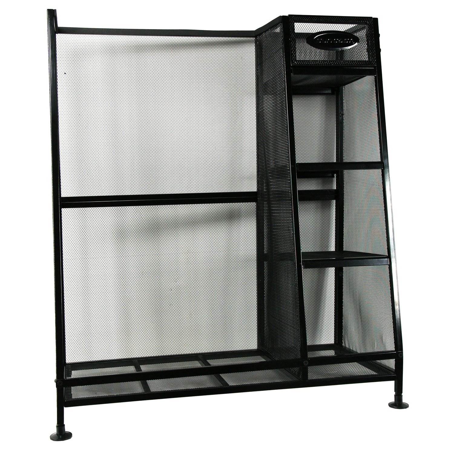 Suncast Metal Complete Golf Bag Organizer for Garage w/ Shelves & Bin (2 Pack) - Smart-nests
