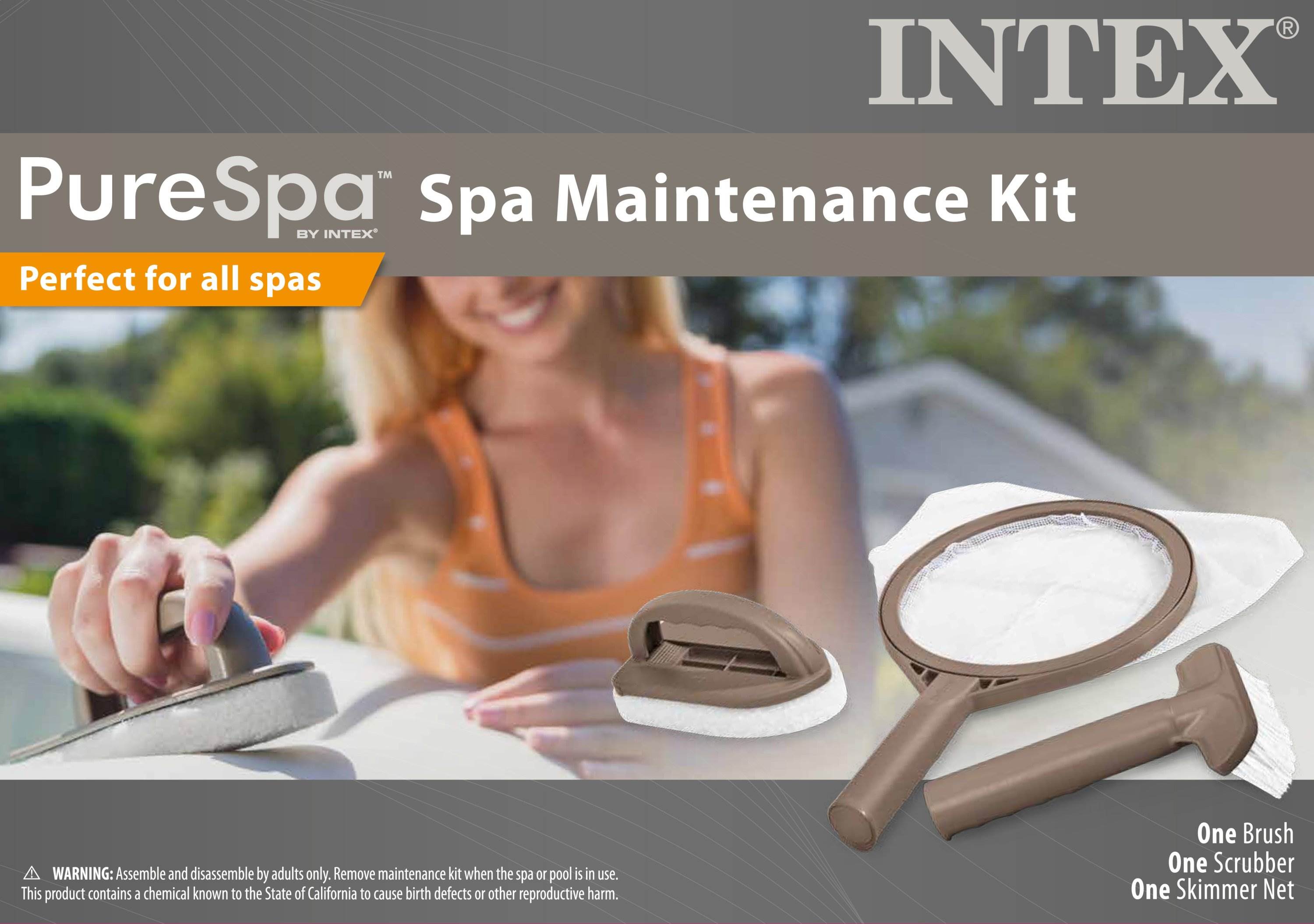 Intex PureSpa Battery LED Light for Bubble Spa + Maintenance Accessory Kit - Smart-nests