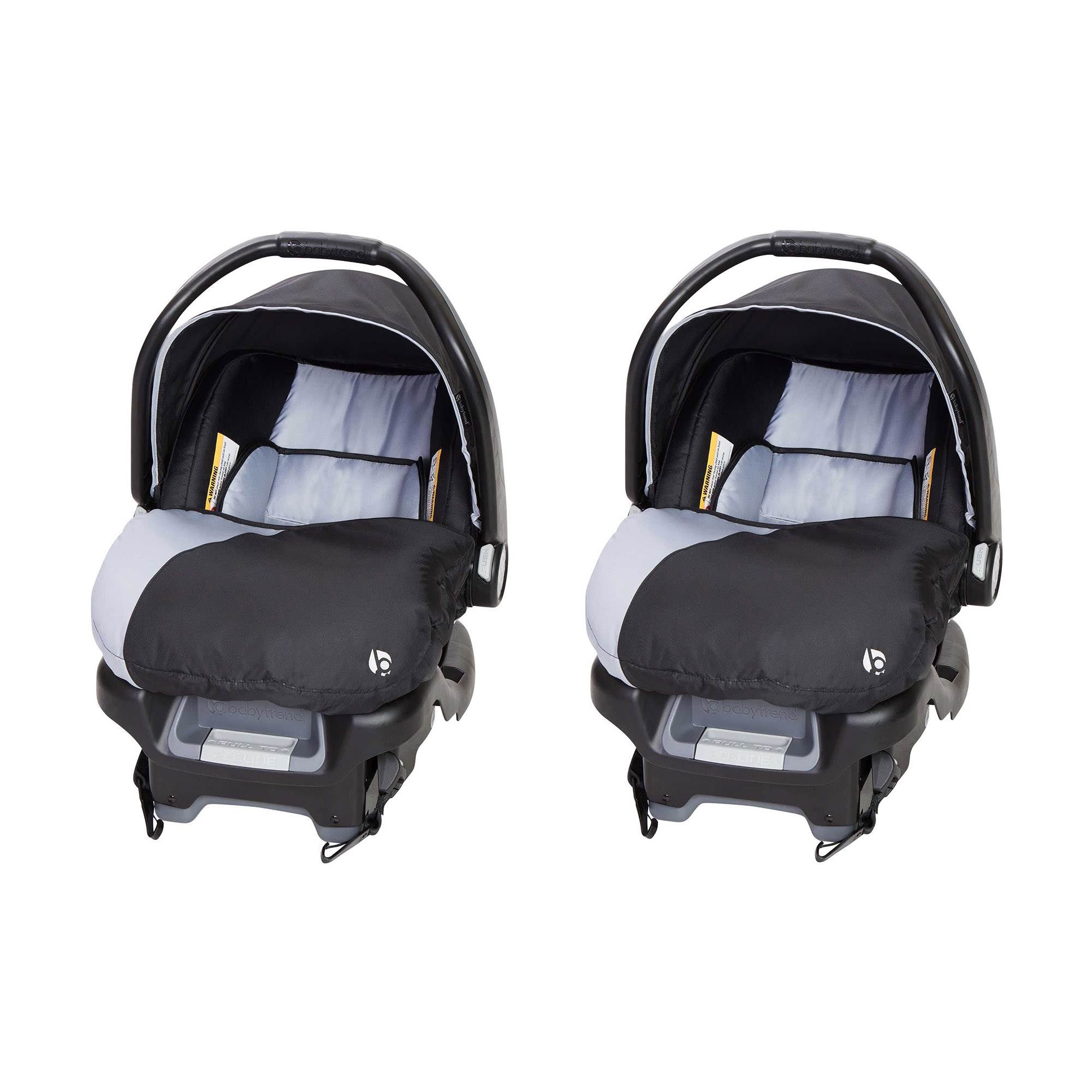 Baby Trend Ally Baby Infant Car Seat Travel System with Cover, 2-Pack, Stormy - Smart-nests