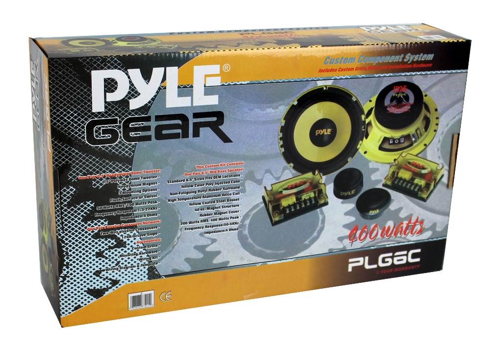 PYLE PLG6C 6.5" 400W 2 Way Car Audio Component Speakers Set Power System - Smart-nests