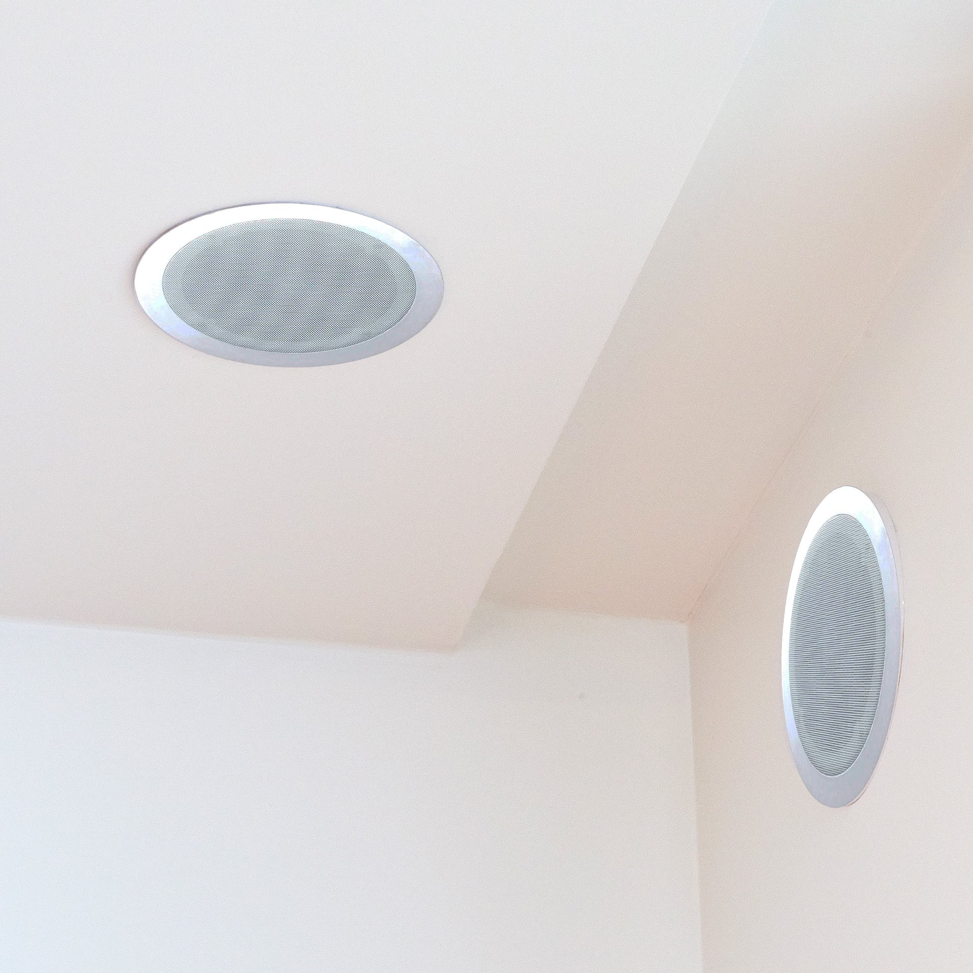 PYLE PDIC61RD 200W 6.5'' Round Flush Mount In-Wall/Ceiling Home Speakers, 2 Pack - Smart-nests