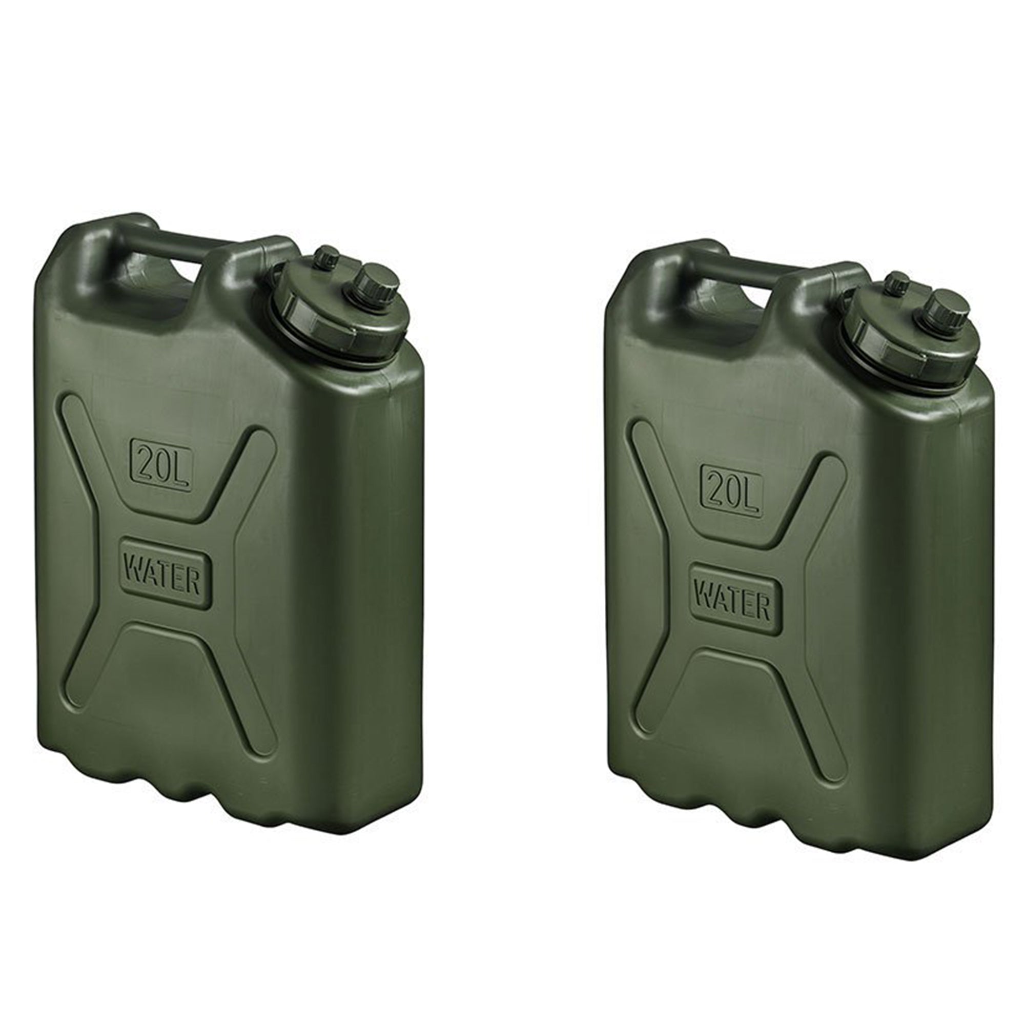 Scepter BPA Durable 5 Gallon Portable Water Storage Container, Green (2 Pack) - Smart-nests