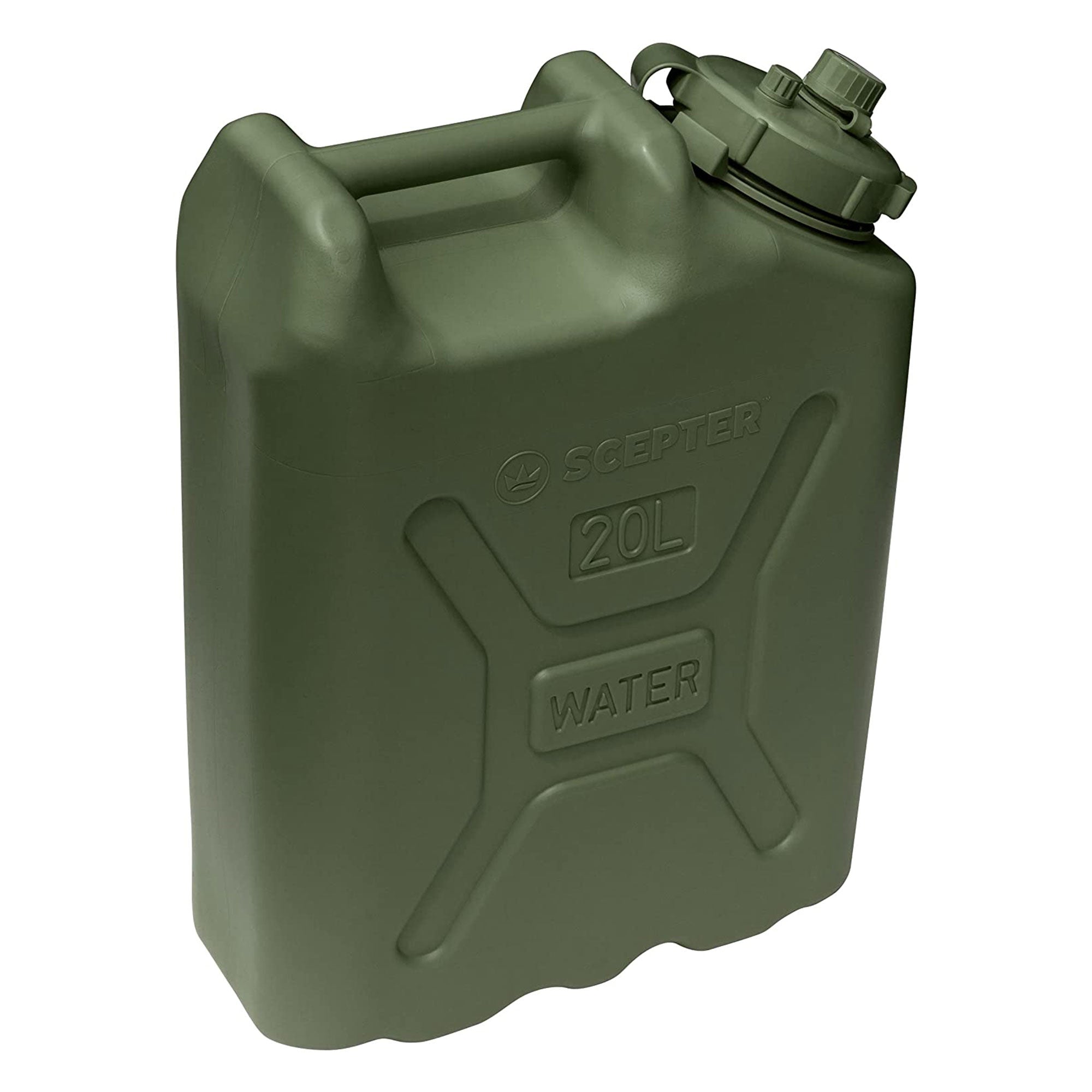 Scepter BPA Durable 5 Gallon Portable Water Storage Container, Green (2 Pack) - Smart-nests