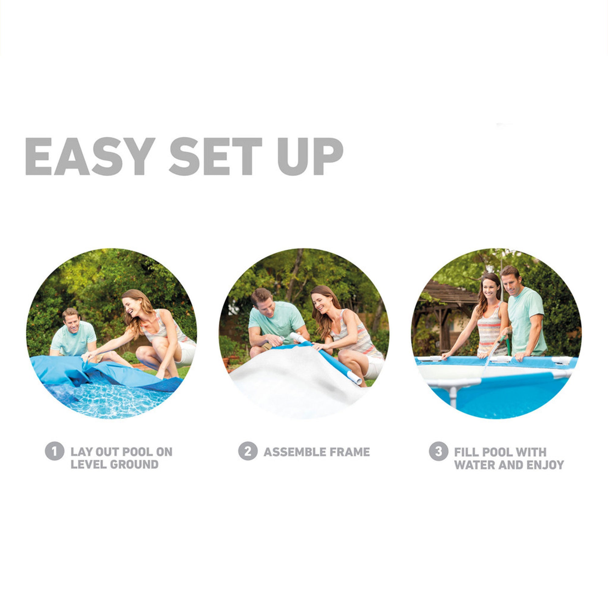 Intex 28210EH 12 Foot x 30 Inch Above Ground Swimming Pool (Pump Not Included) - Smart-nests