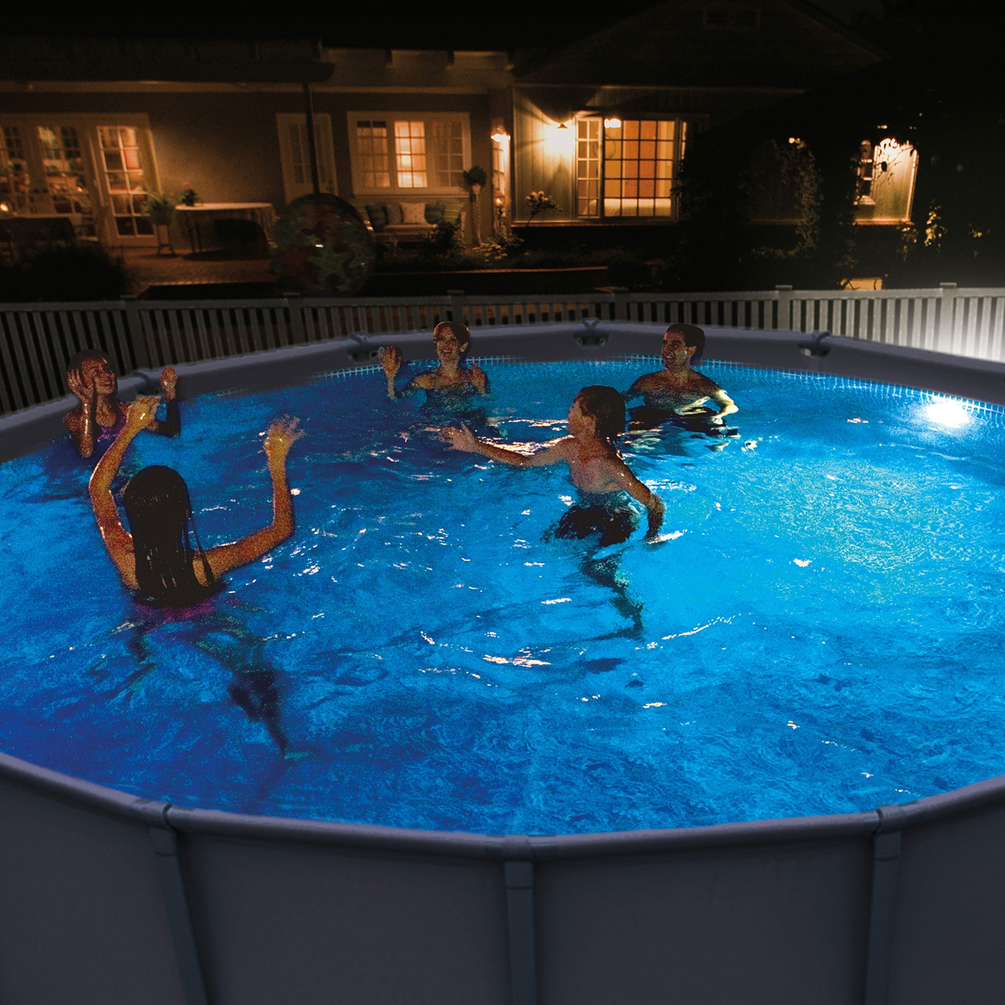 Intex Underwater Multi Color LED Magnetic Above Ground Swimming Pool Wall Light - Smart-nests