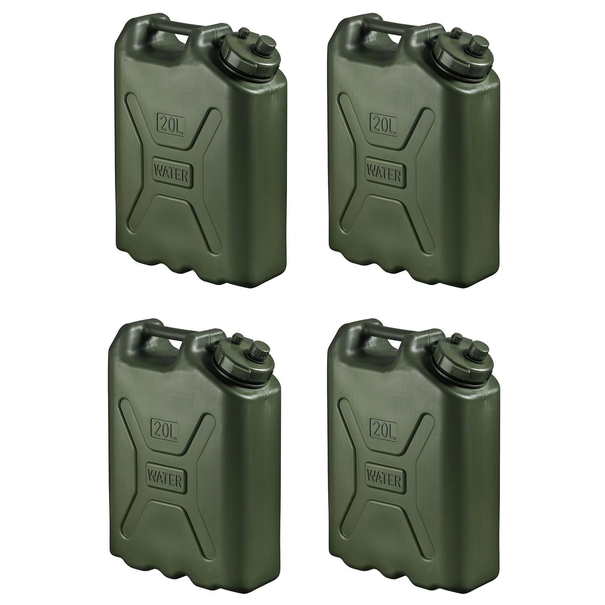 Scepter BPA Durable 5 Gallon 20 Liter Portable Water Storage Container (4 Pack) - Smart-nests