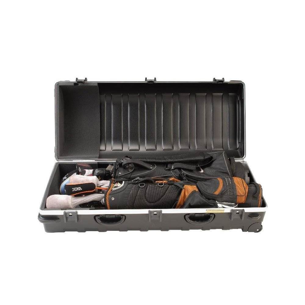 SKB Cases Double ATA Standard Hard Plastic Wheeled Golf Bag Travel Case (2 Pack) - Smart-nests