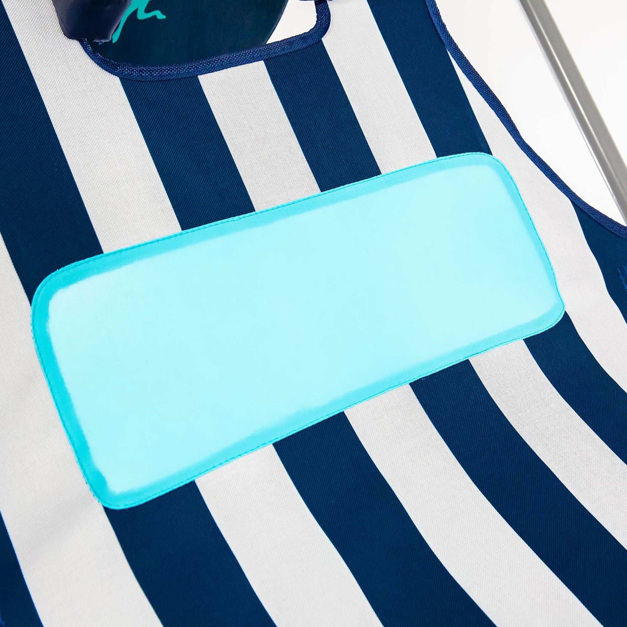 Ostrich Ladies Comfort Lounger, Beach Camping Pool Tanning Chair, Blue Stripe - Smart-nests
