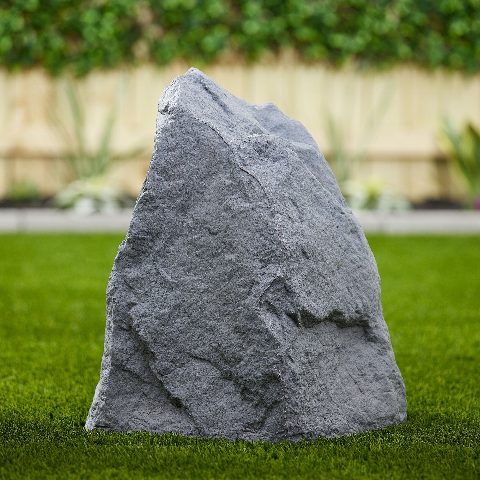 Algreen Receptacle Large Outdoor Rock Cover Decorative Garden Accent, Warm Gray - Smart-nests