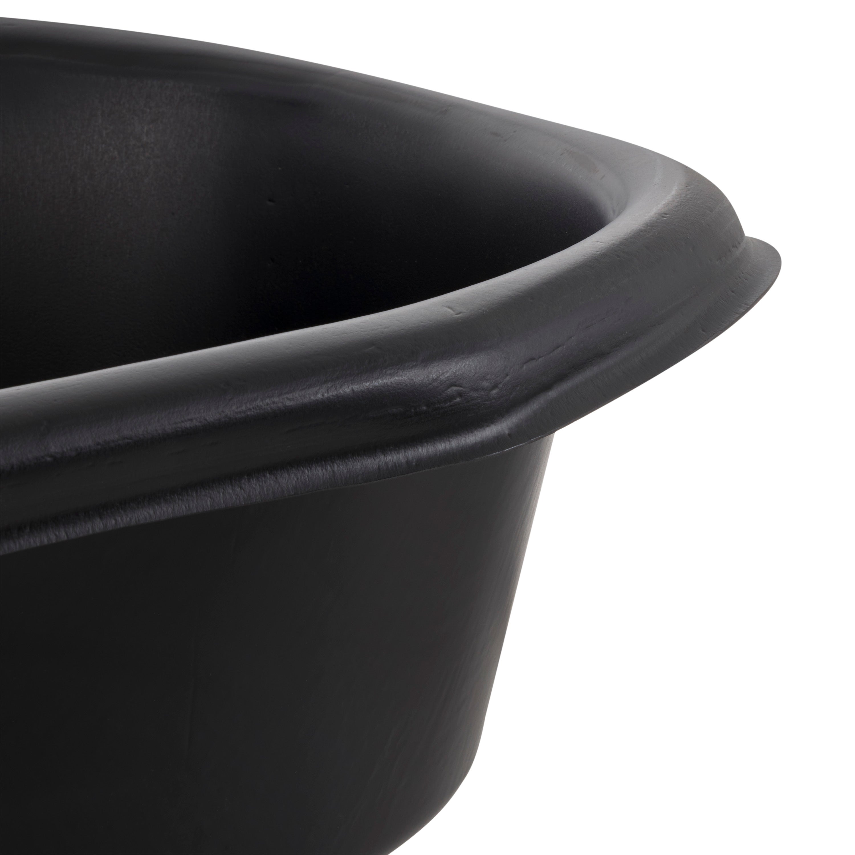 Algreen 91901 Avonlea Rigid Preformed 33 Gallon Plant Safe Pond Liner, Black - Smart-nests