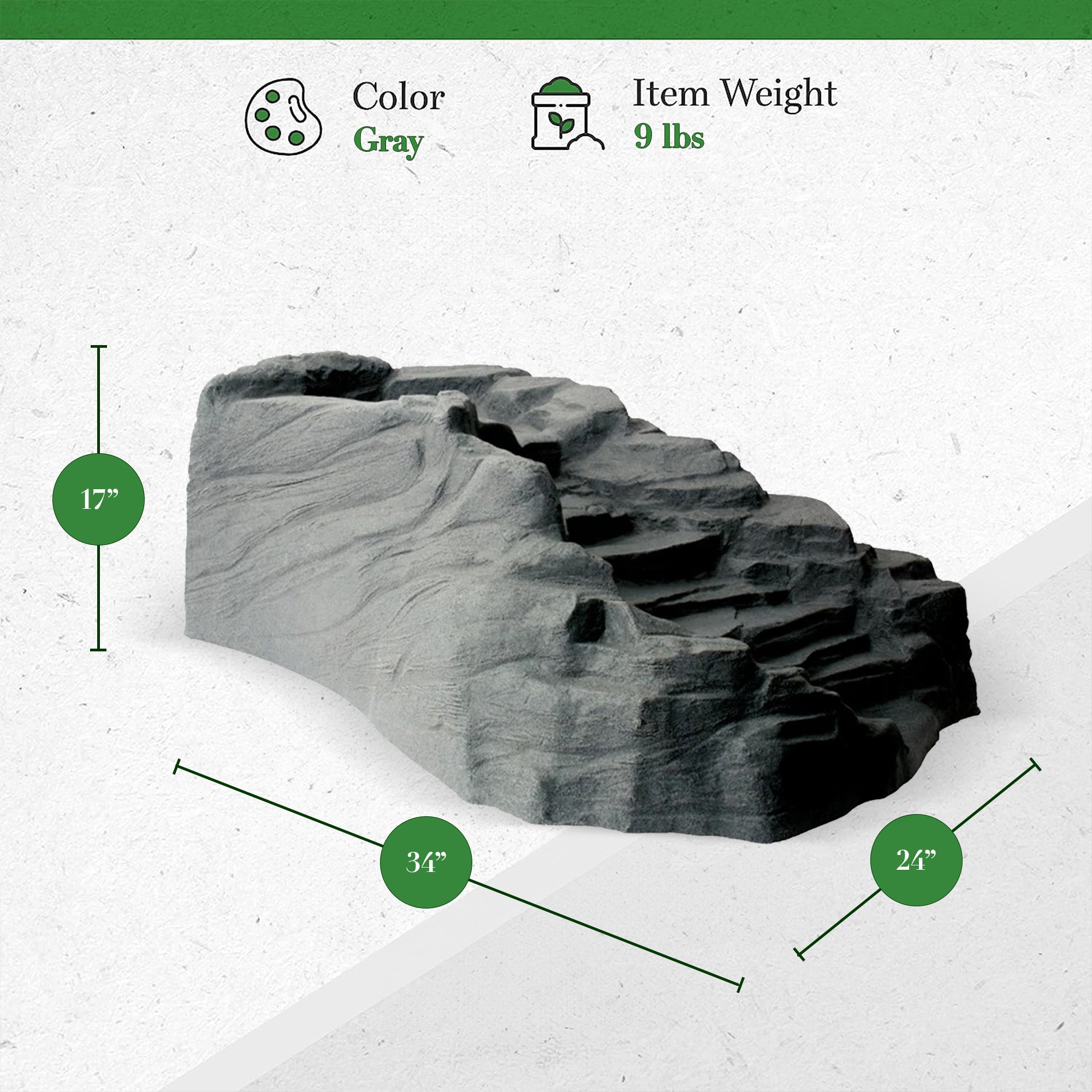 Algreen ALG91959 Tranquility Outdoor Preformed Water Garden Pond Waterfall - Smart-nests