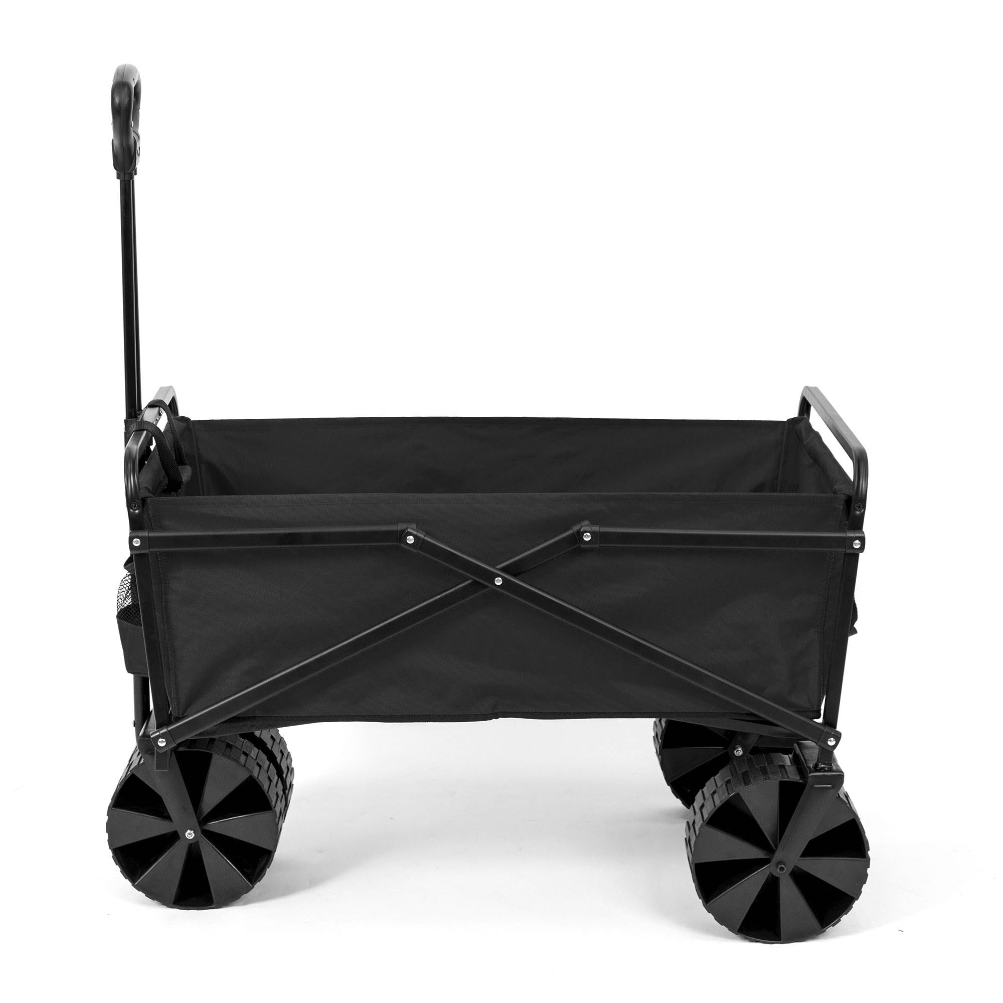 Seina Collapsible Steel Frame Folding Utility Beach Wagon Outdoor Cart (2 Pack) - Smart-nests
