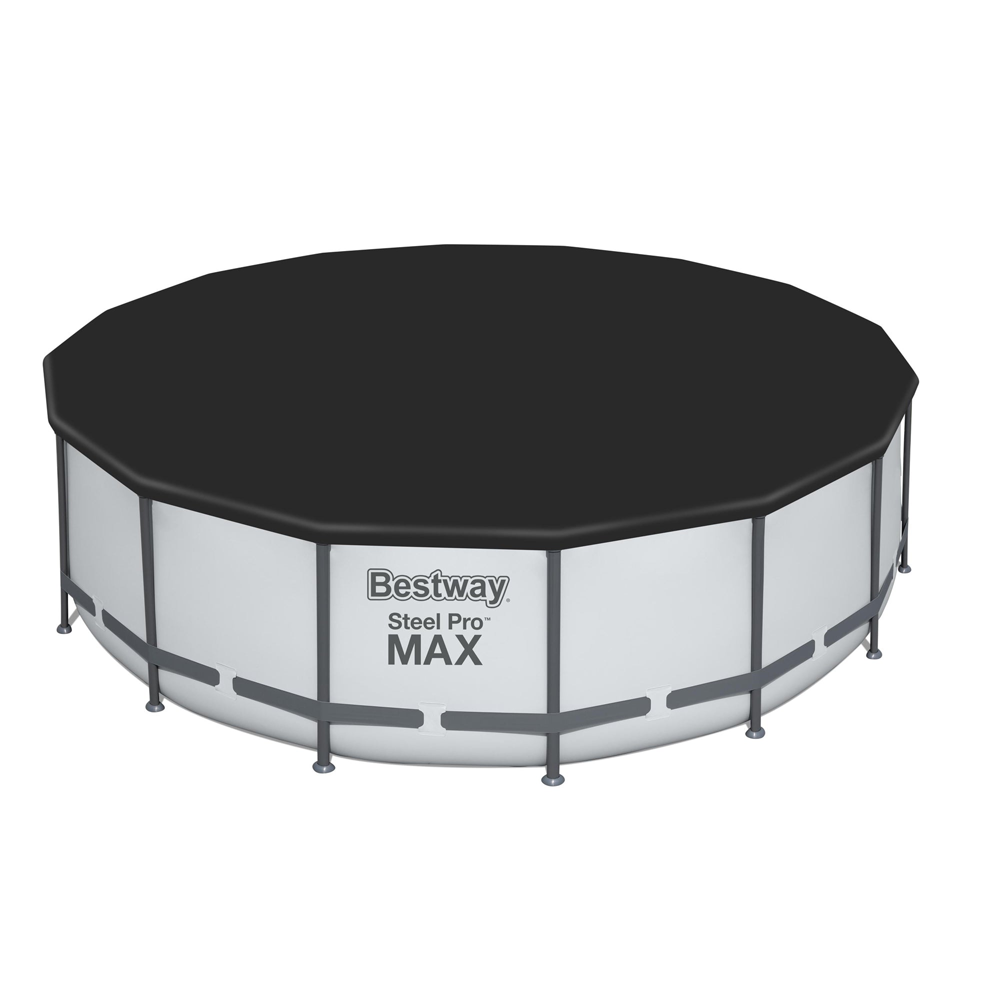 Bestway Round PVC 16' Pool Cover for Above Ground Pro Frame Pools (Cover Only) - Smart-nests