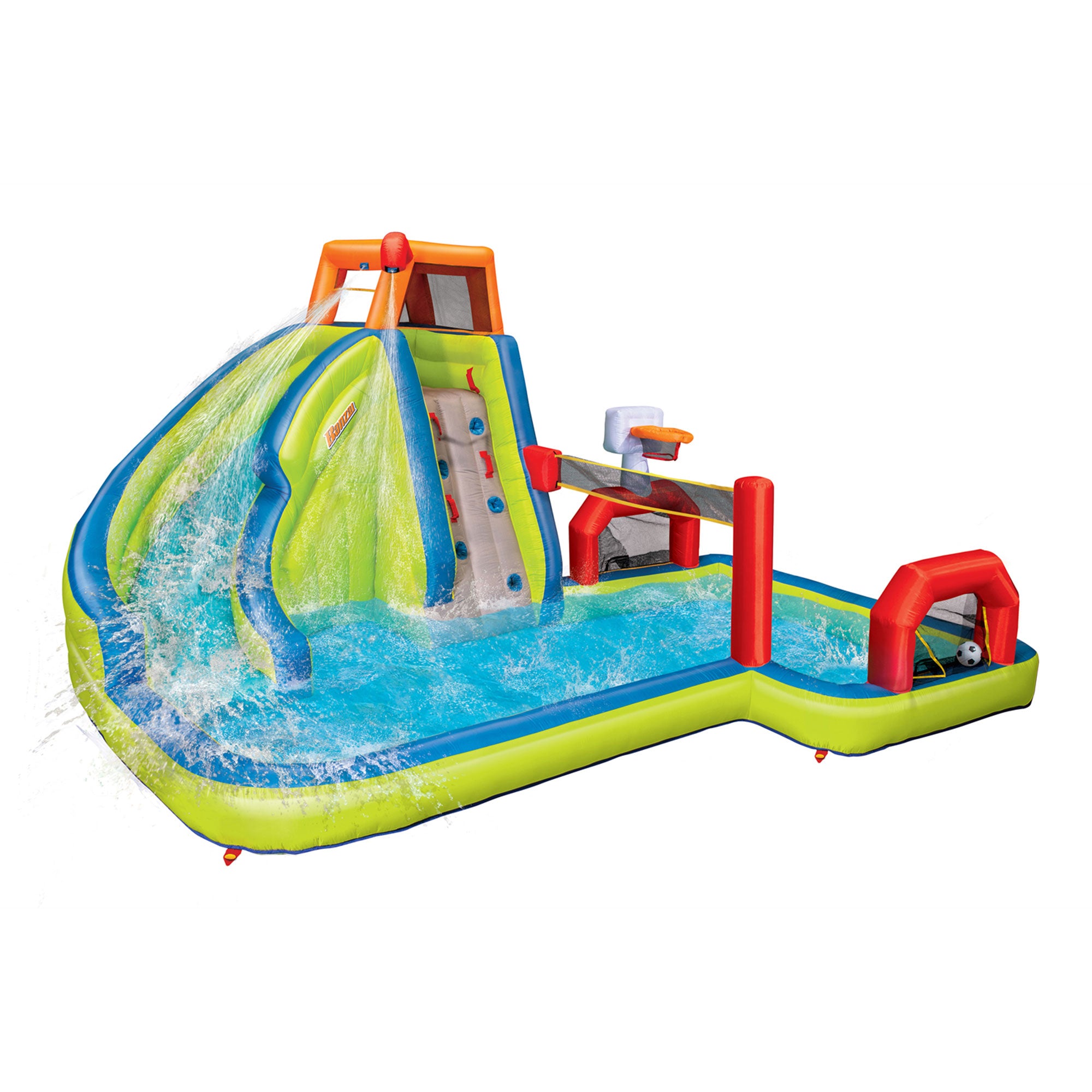 Banzai Aqua Sports Kids Inflatable Outdoor Backyard Water Slide Splash Park - Smart-nests