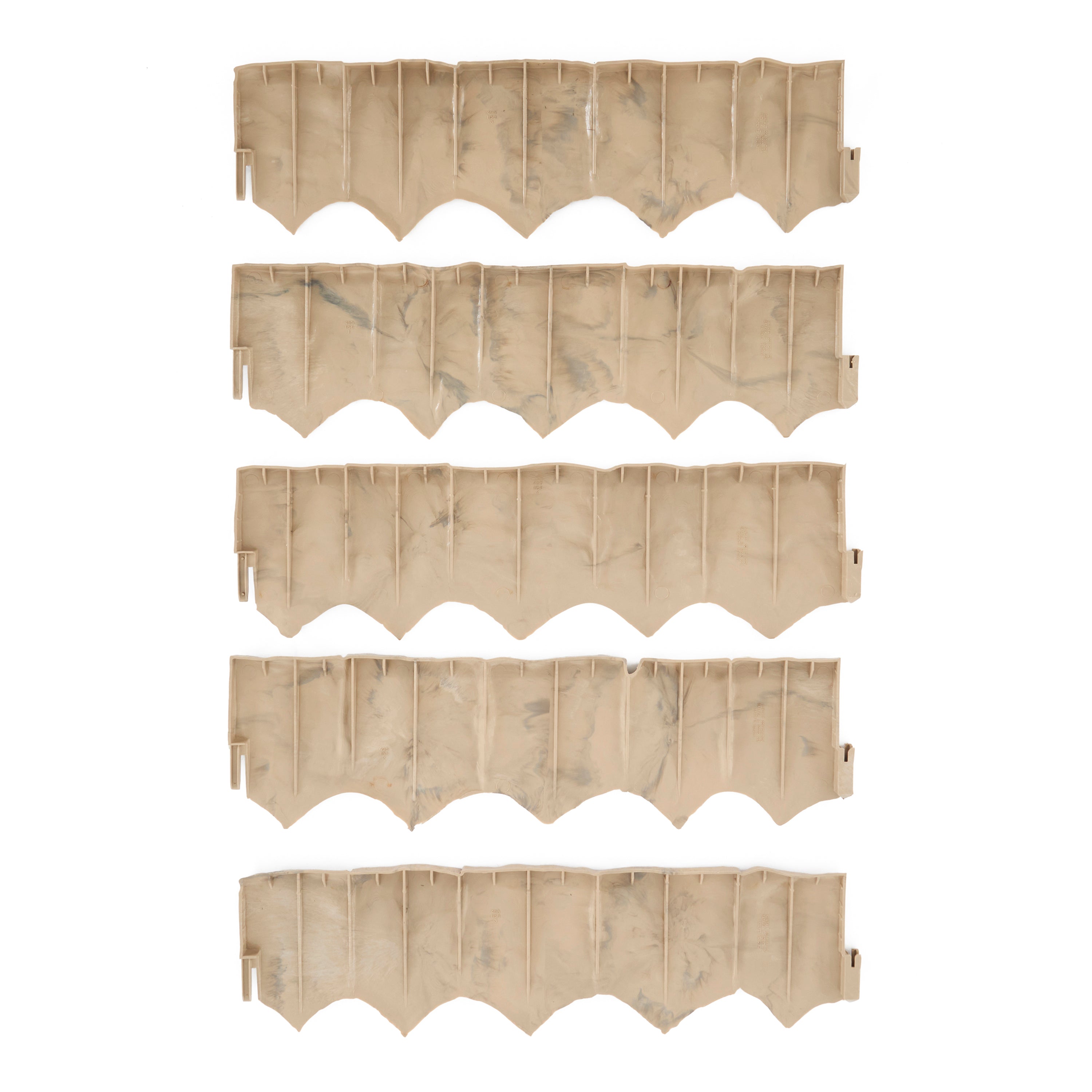 Suncast Landscape Design Border Decorative Natural Rock Plastic Edging (20 Pack)