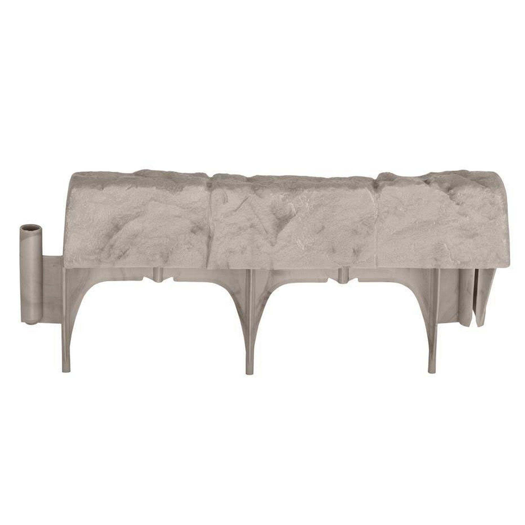 Suncast 10 Piece 12" Landscape Design Border Decorative Natural Stone Edging - Smart-nests