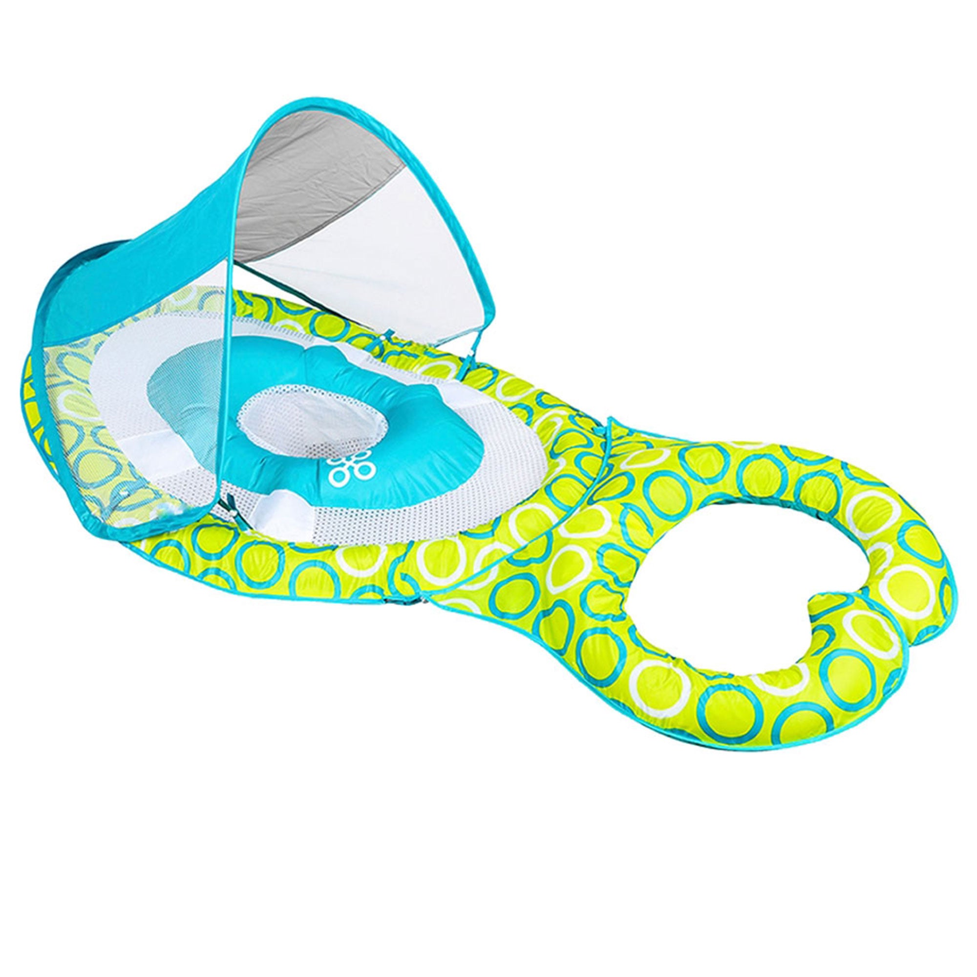 Swimways 9 to 24 Months Mommy and Me Baby Spring Float with Canopy and Mesh Bed - Smart-nests
