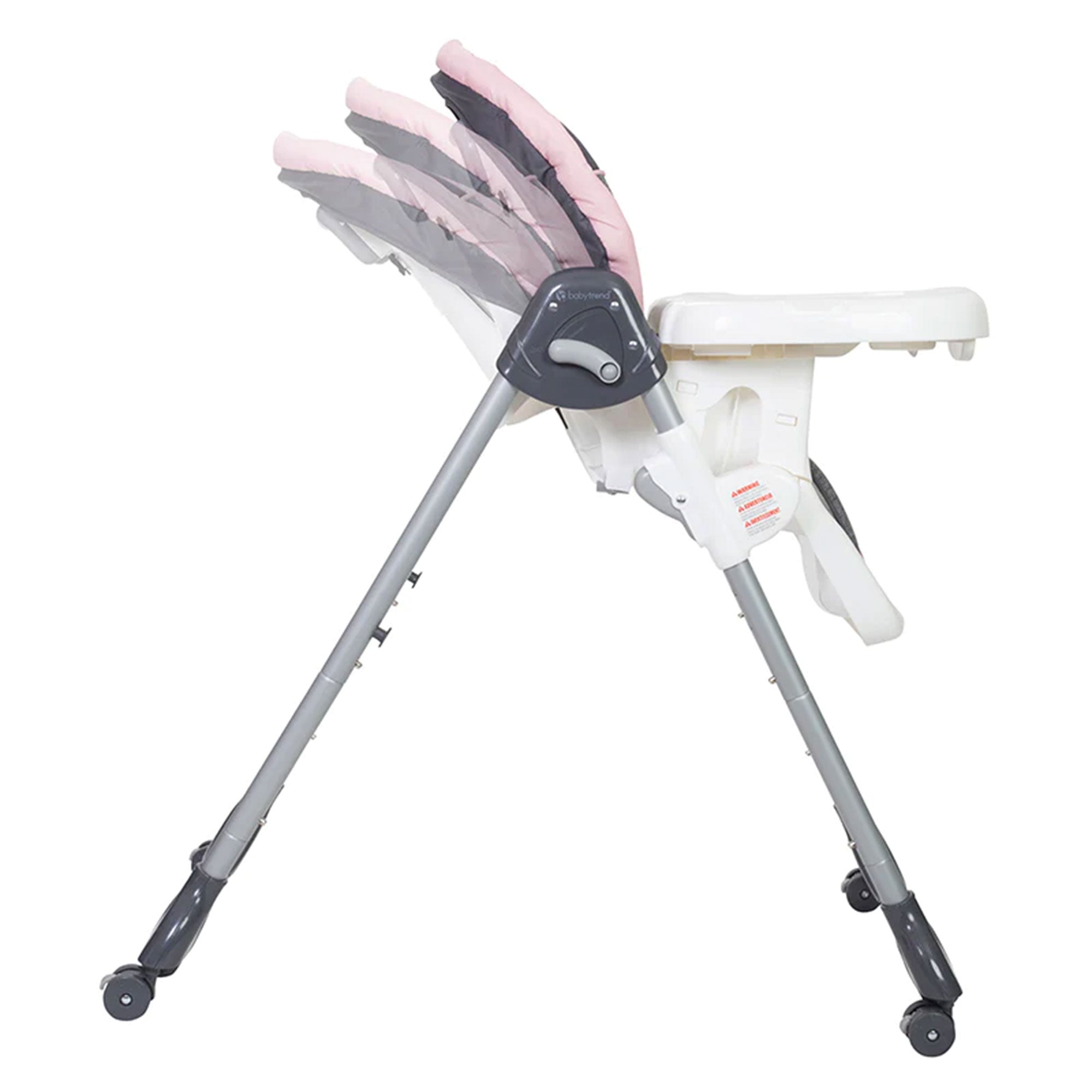 Baby Trend Dine Time 3-in-1 Baby and Toddler Feeding High Chair, Starlight Pink - Smart-nests