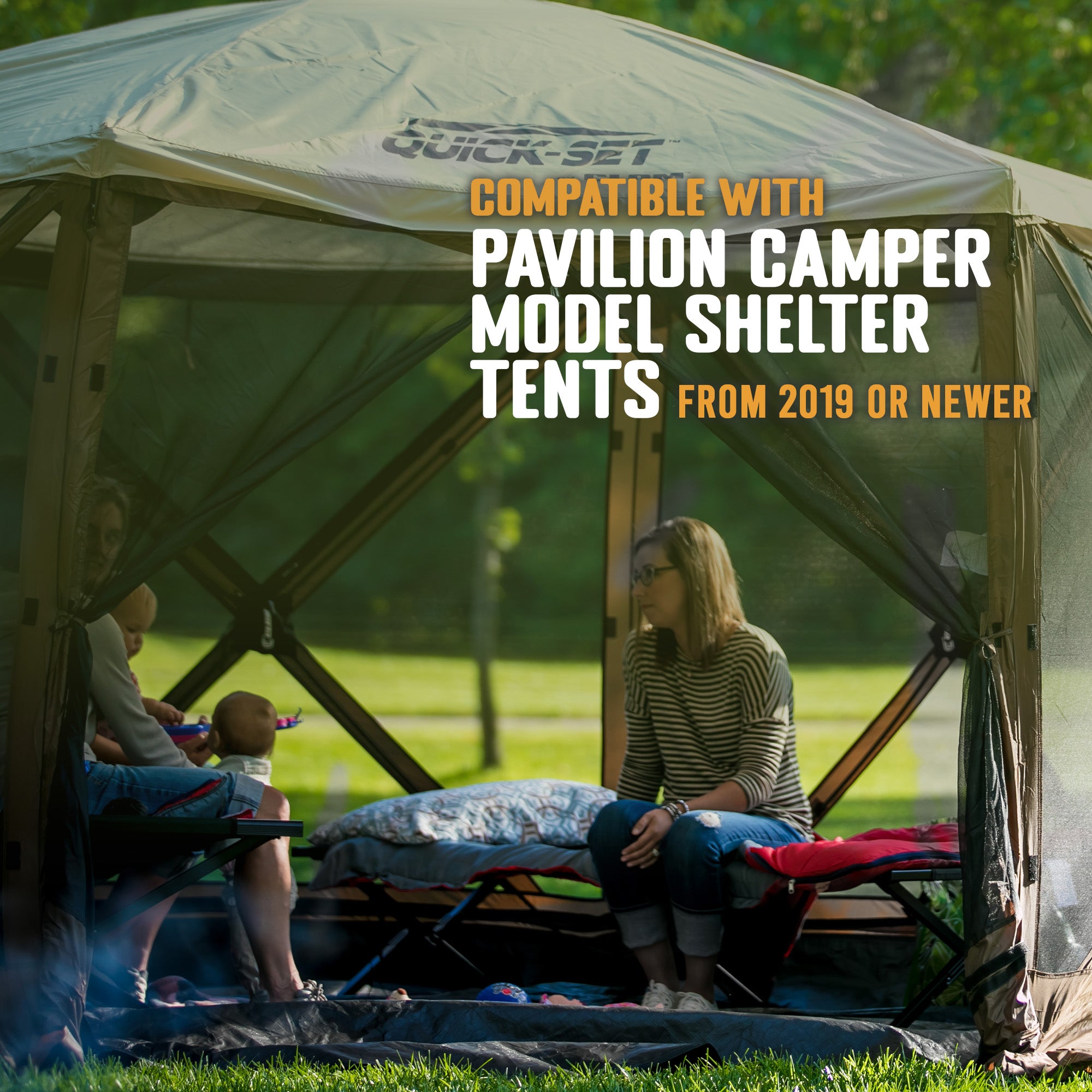 CLAM 150"x150" Quick-Set Floor Tarp Mat for Pavilion Camper Shelter, Floor Only - Smart-nests