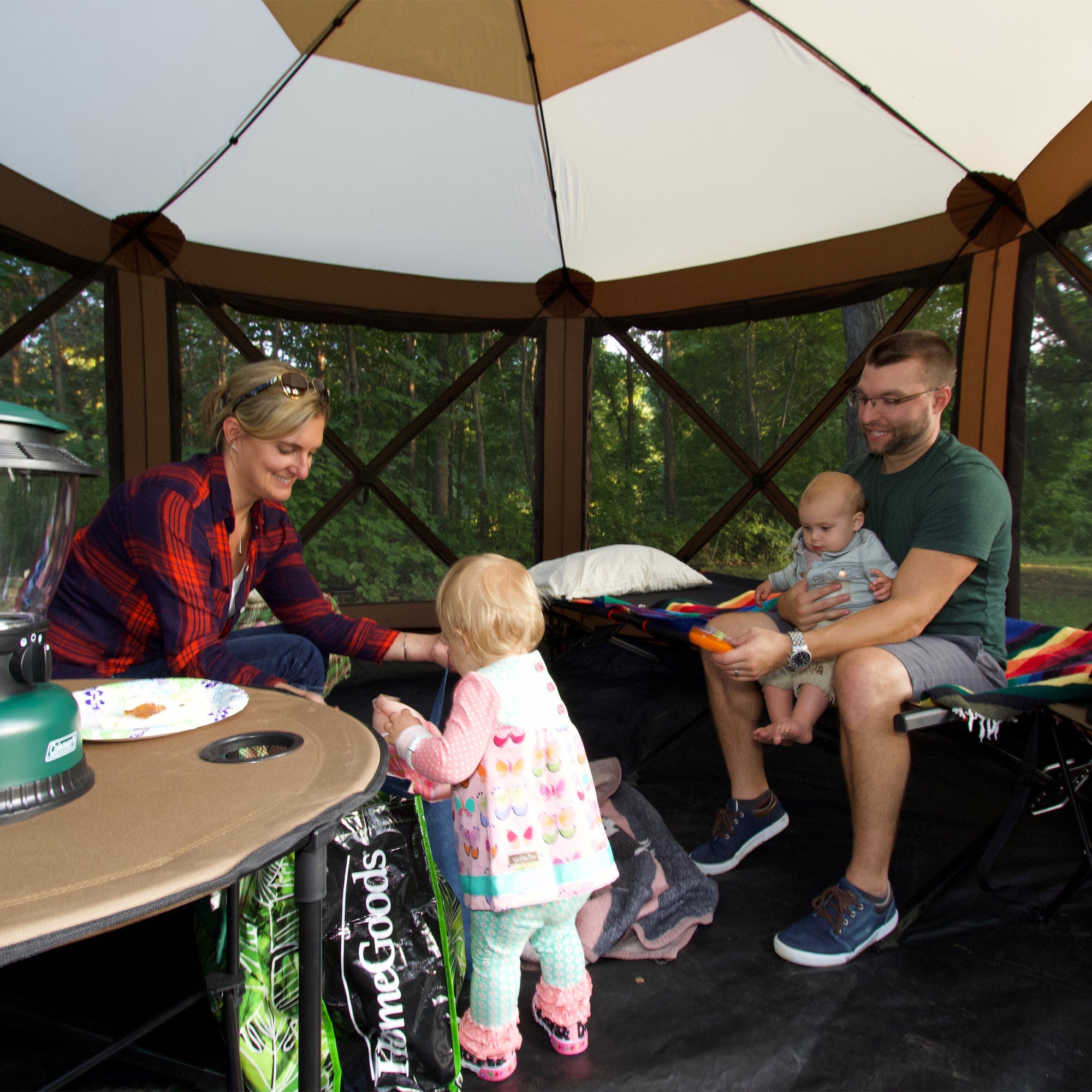 CLAM 150"x150" Quick-Set Floor Tarp Mat for Pavilion Camper Shelter, Floor Only - Smart-nests