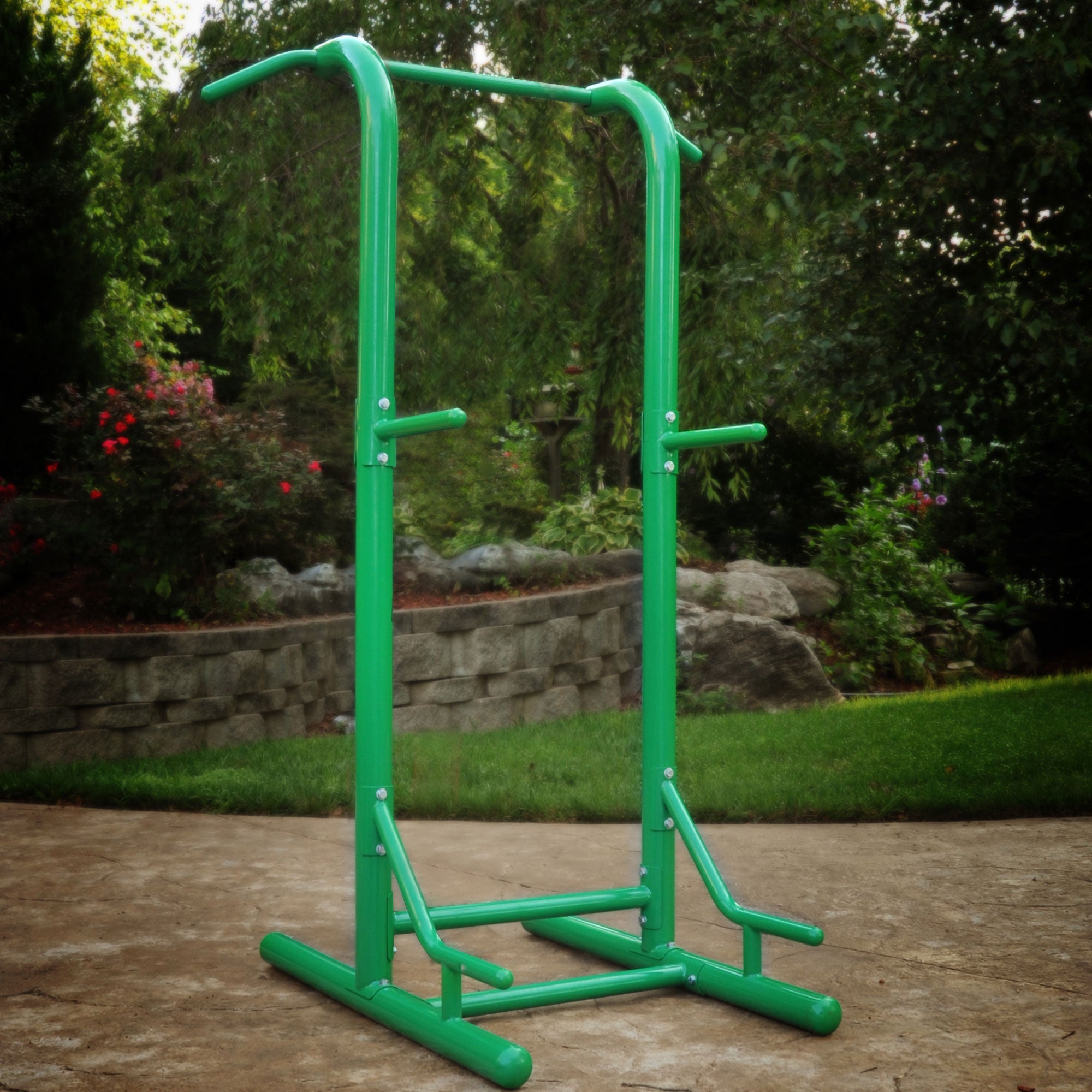 Stamina Products Outdoor Fitness Multi Use Strength Training Power Tower, Green - Smart-nests