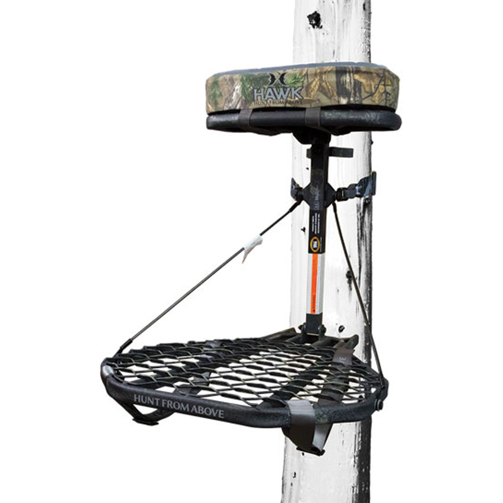 Hawk COMBAT Hang On Tree Stand, Deer Stand with 21 x 27" Saddle Hunting Platform - Smart-nests