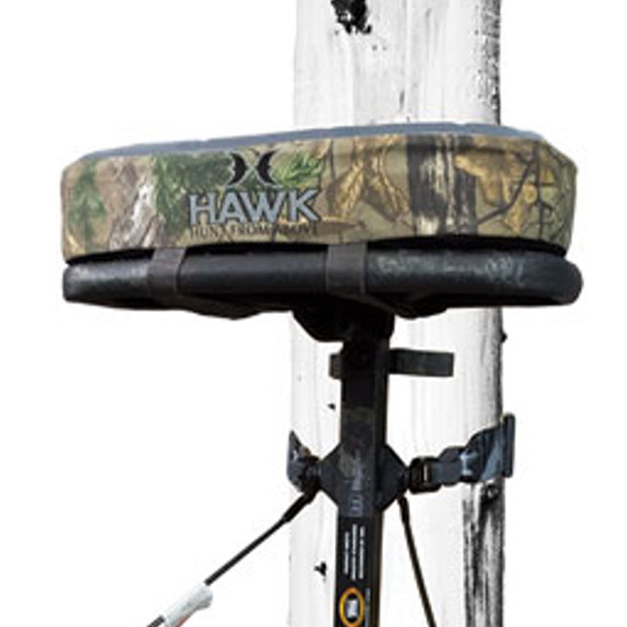 Hawk COMBAT Hang On Tree Stand, Deer Stand with 21 x 27" Saddle Hunting Platform - Smart-nests
