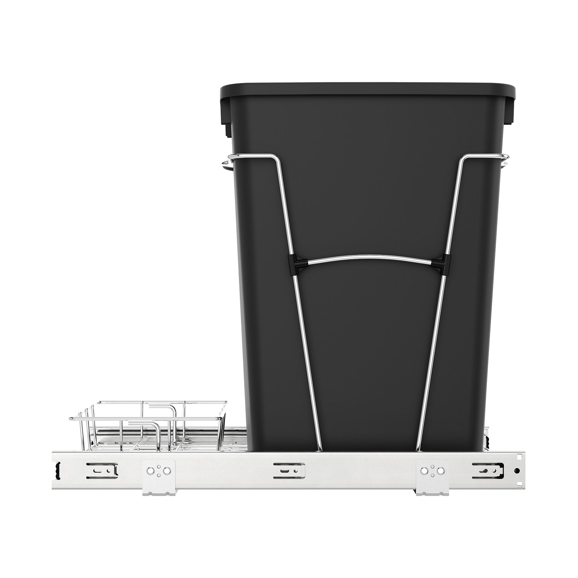 Rev-A-Shelf Pullout Trash Can 35 qt. for Kitchen Cabinets, Black, RV-12KD-18C S - Smart-nests