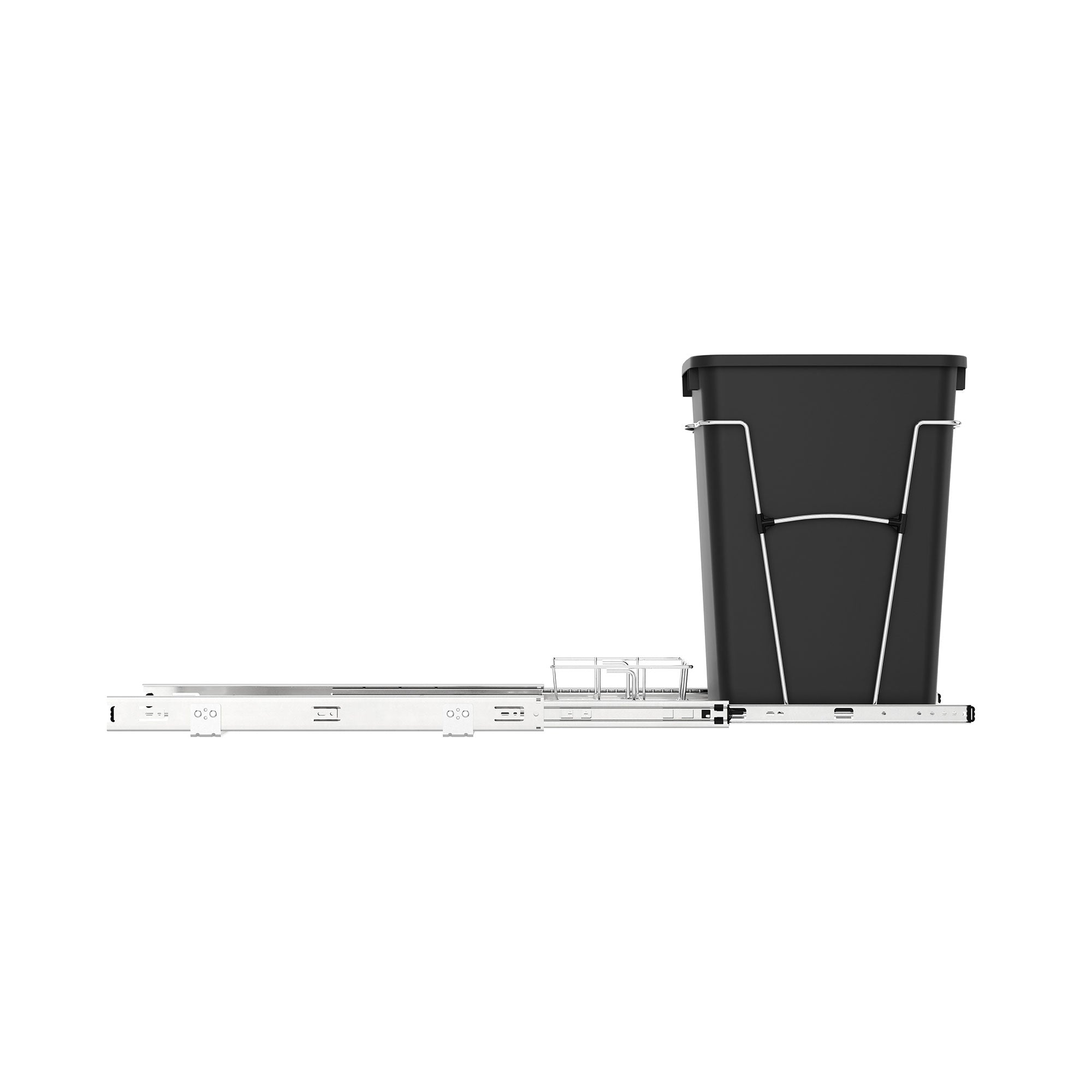 Rev-A-Shelf Pullout Trash Can 35 qt. for Kitchen Cabinets, Black, RV-12KD-18C S - Smart-nests